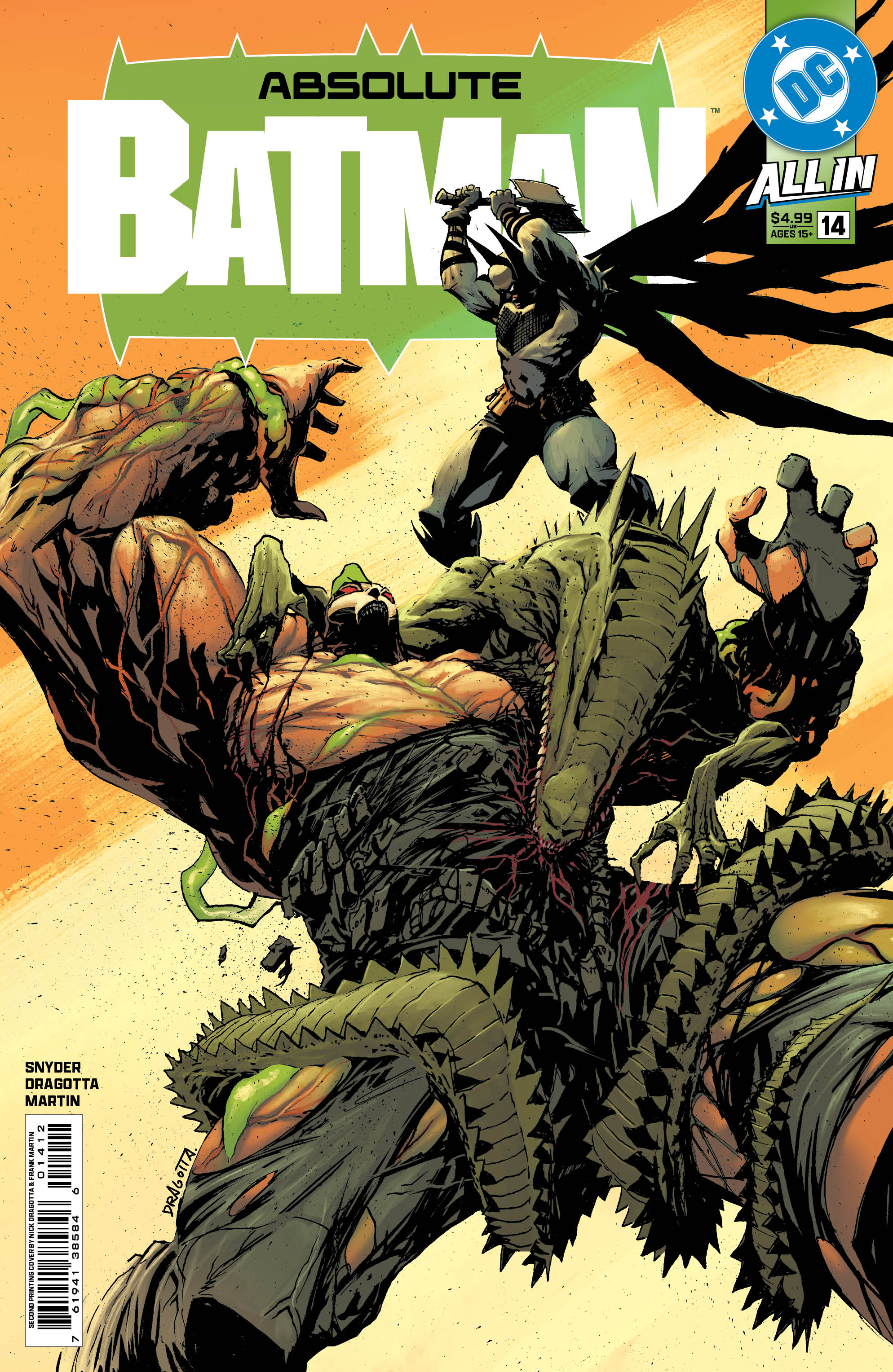 Absolute Batman #14 2nd Print A Nick Dragotta Variant (02/11/2026) Dc