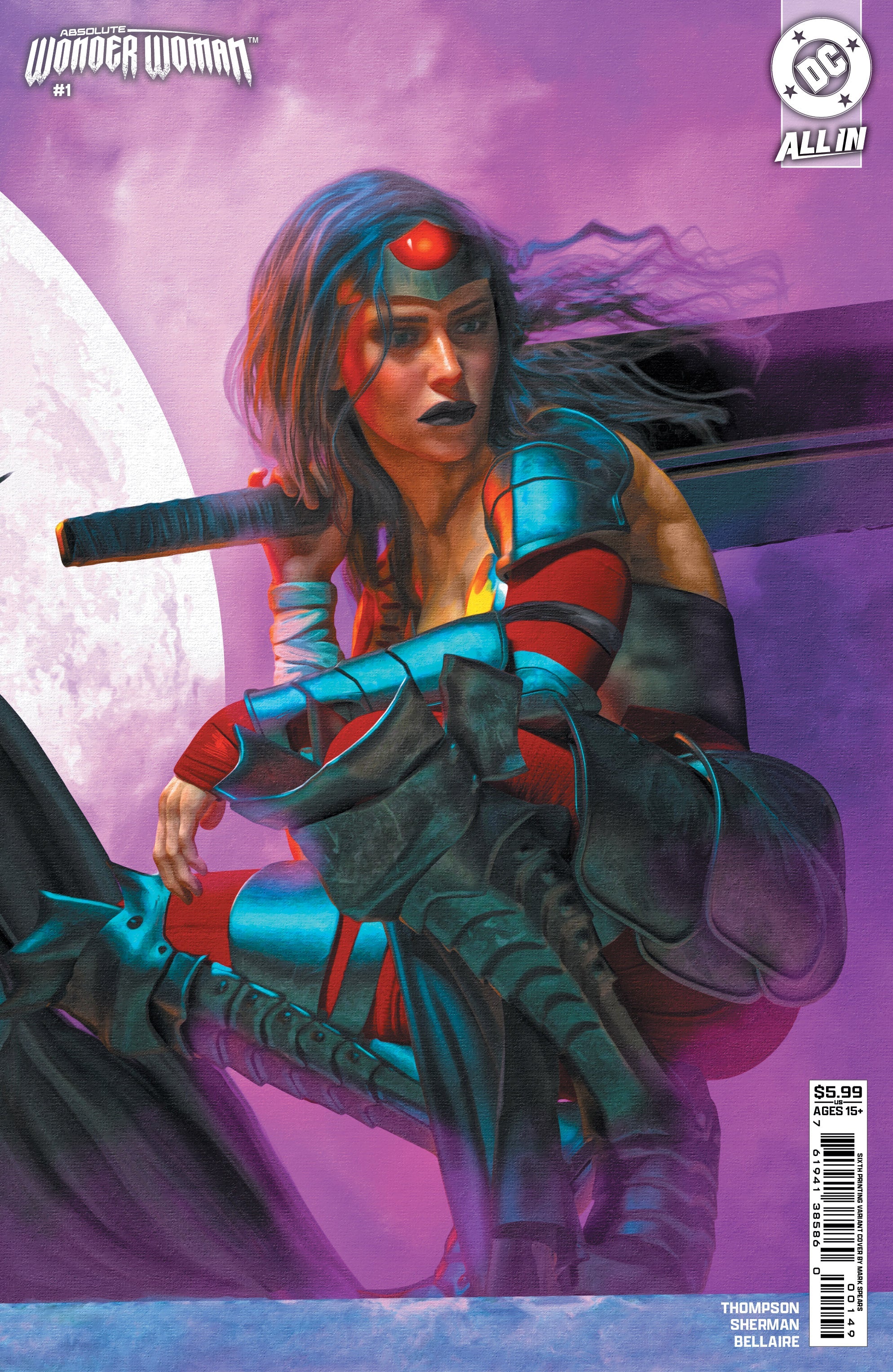 Absolute Wonder Woman #1 6th Print B Mark Spears Connecting Variant (0