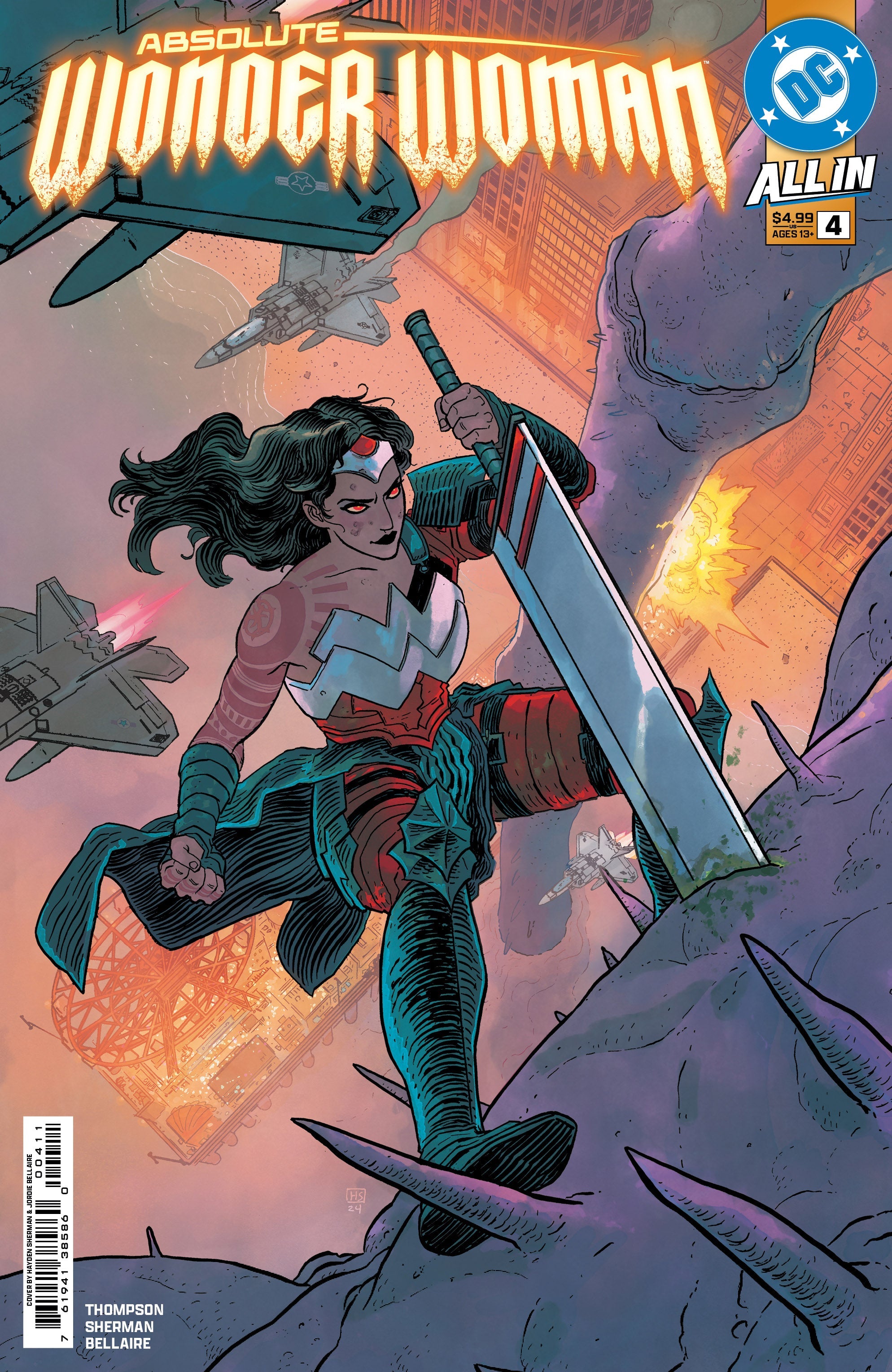 Absolute Wonder Woman #4 A1 Cover Set Of 6 1:25 1:50 (01/22/2025) Dc