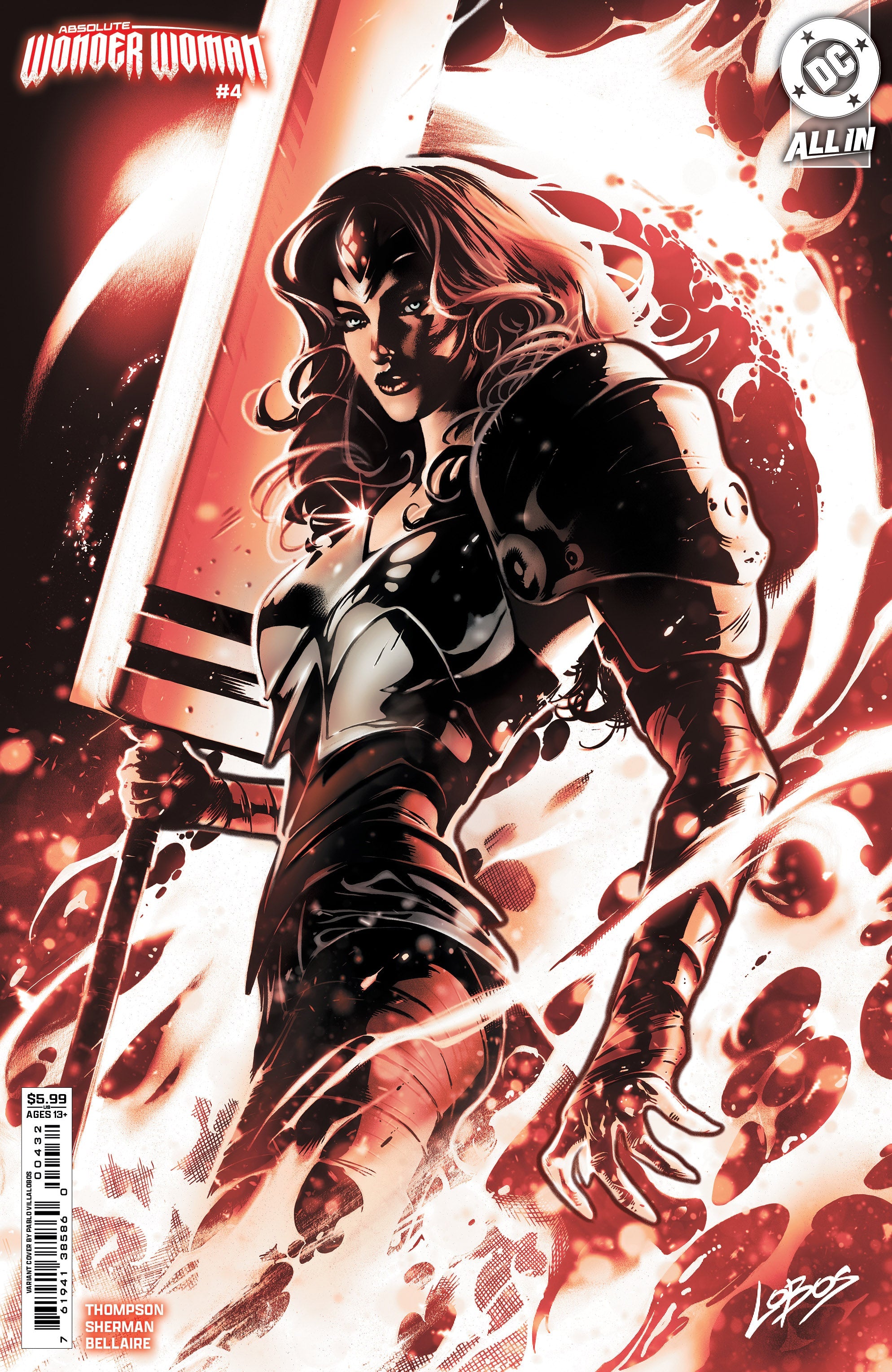 Absolute Wonder Woman #4 A1 Cover Set Of 6 1:25 1:50 (01/22/2025) Dc