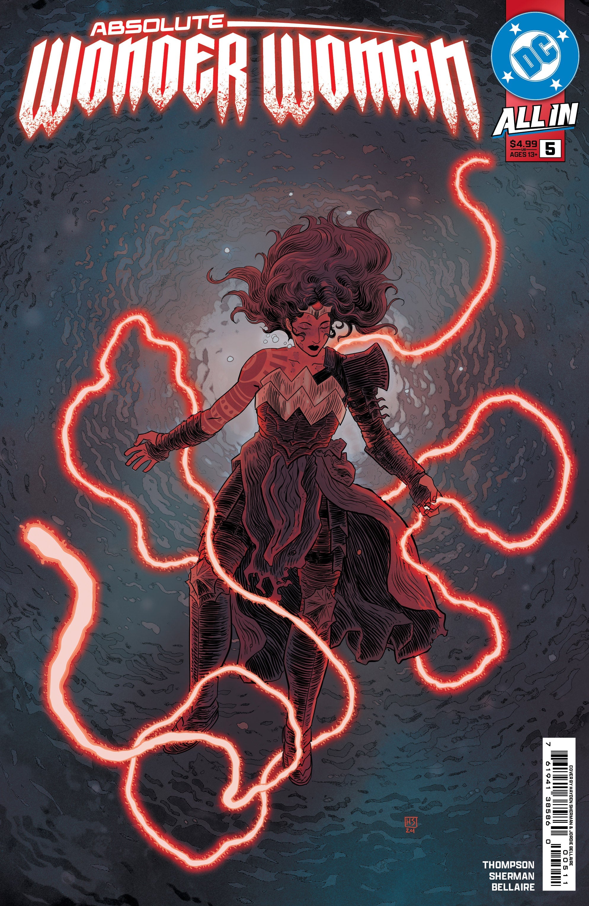 Absolute Wonder Woman #5 A1 Cover Set Of 5 1:25 1:50 (02/26/2025) Dc