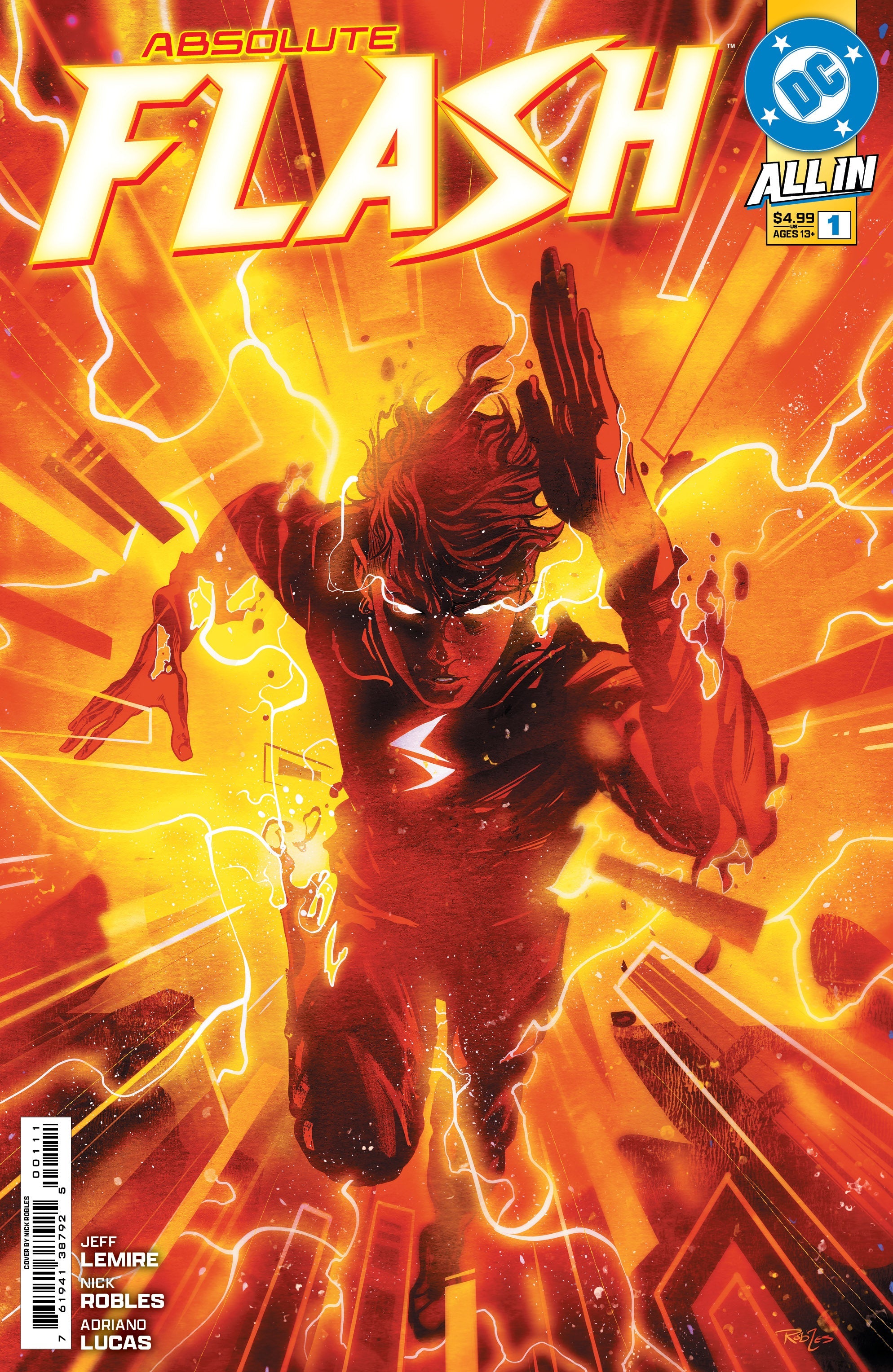 Absolute Flash #1 A Nick Robles Jeff Lemire (03/19/2025) Dc