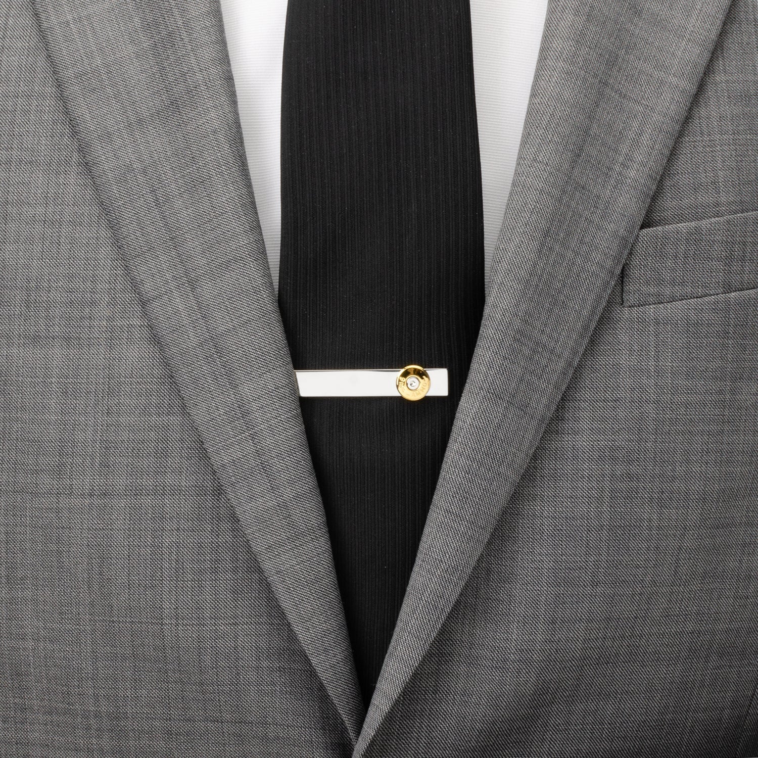 Bullet Silver Tie Bar