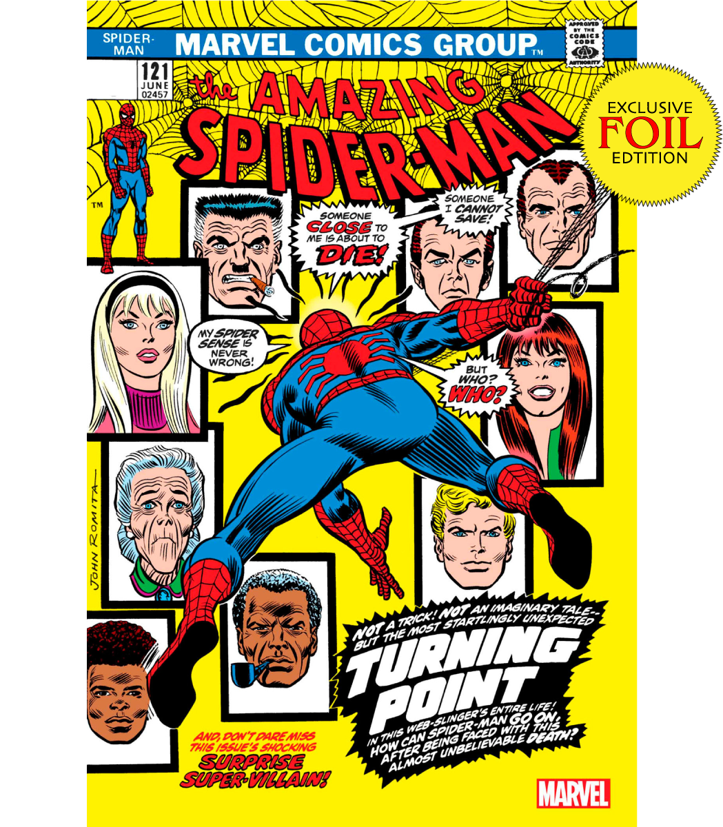 [FOIL 2 PACK] AMAZING SPIDER-MAN #122 FACSIMILE EDITION UNKNOWN COMICS JOHN ROMITA EXCLUSIVE VAR  (06/28/2023)