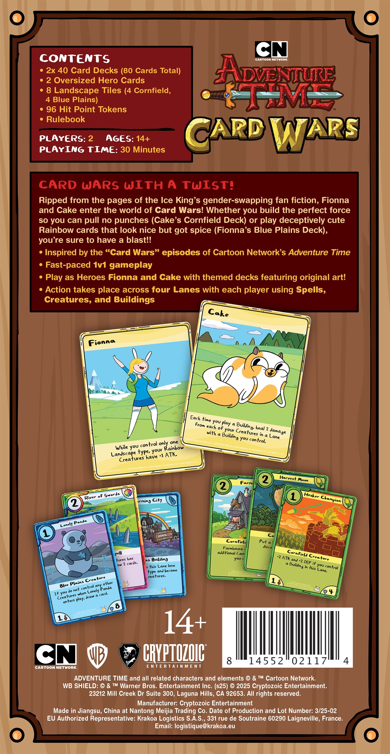 Adventure Time Card Wars Collector's Pack: Fionna vs. Cake
