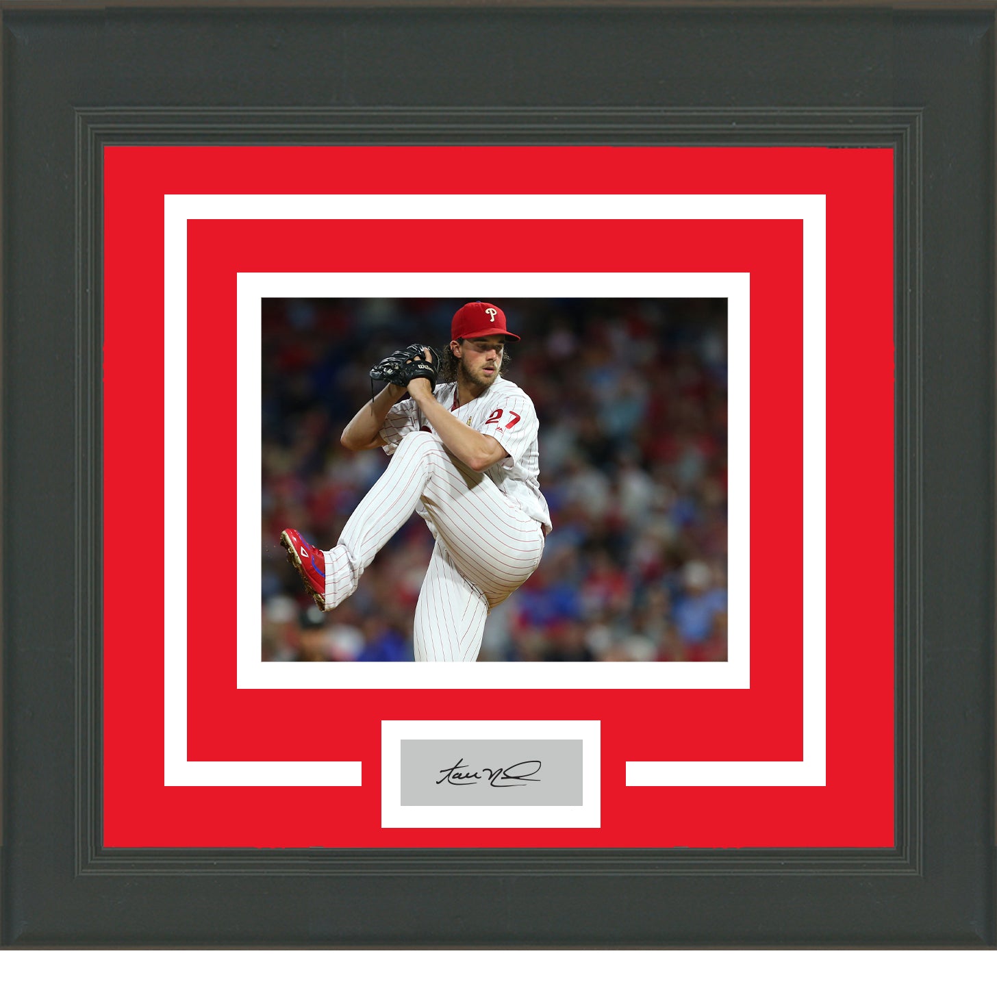 Framed Aaron Nola Facsimile Laser Engraved Signature Auto Philadelphia Phillies 11x14 Baseball Photo