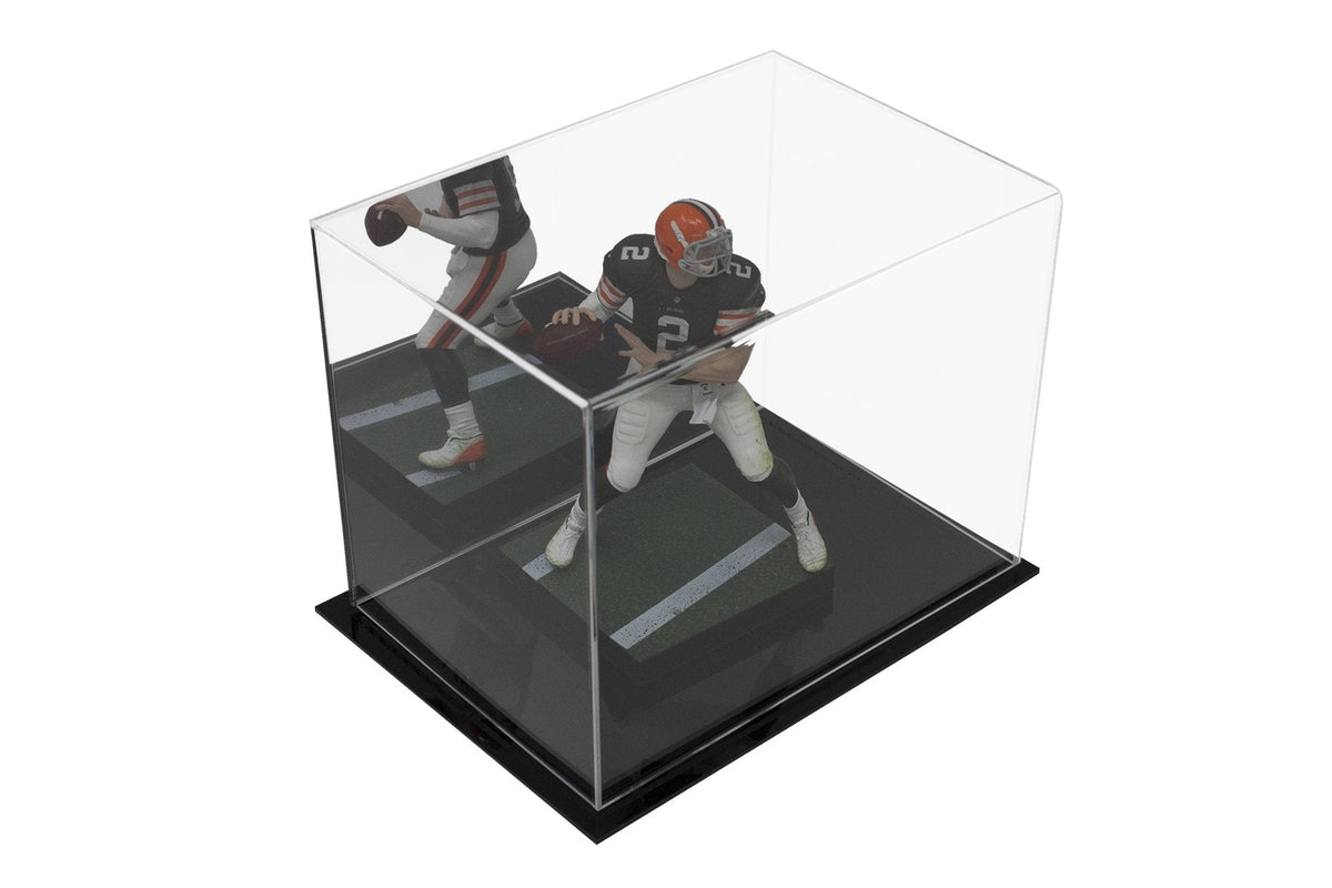 Versatile Acrylic Display Cases with Double Sheet Base with Mirror Case