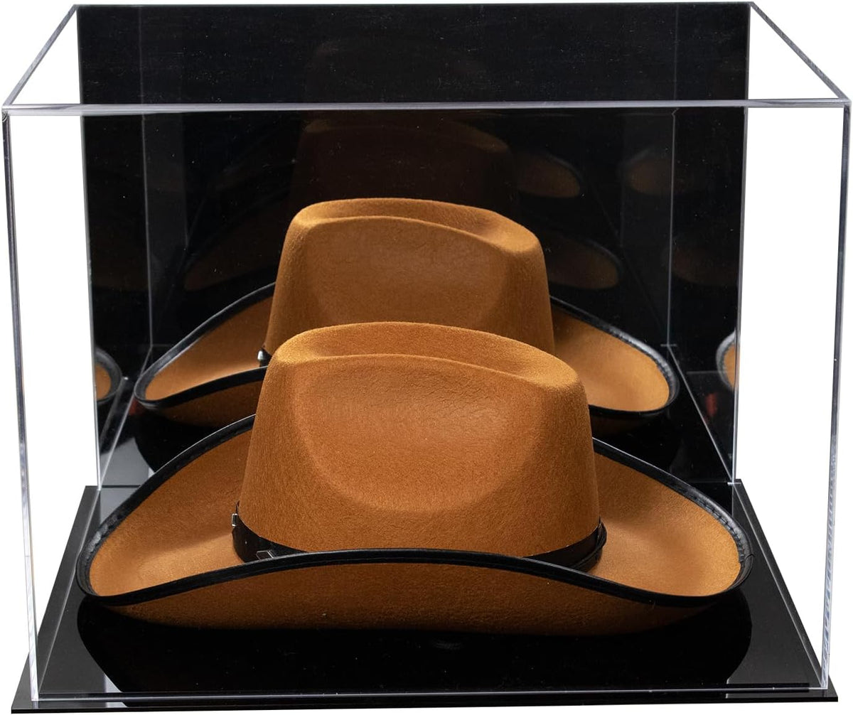 Versatile Acrylic Display Cases with Double Sheet Base with Mirror Case
