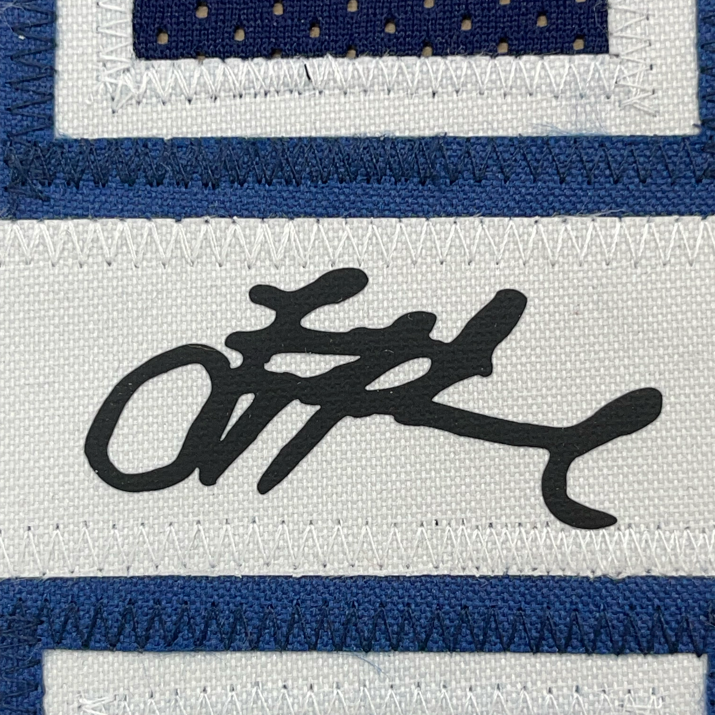 Framed Facsimile Autographed Troy Aikman 35x39 Dallas Blue Reprint Laser Auto Football Jersey Size Men's XL