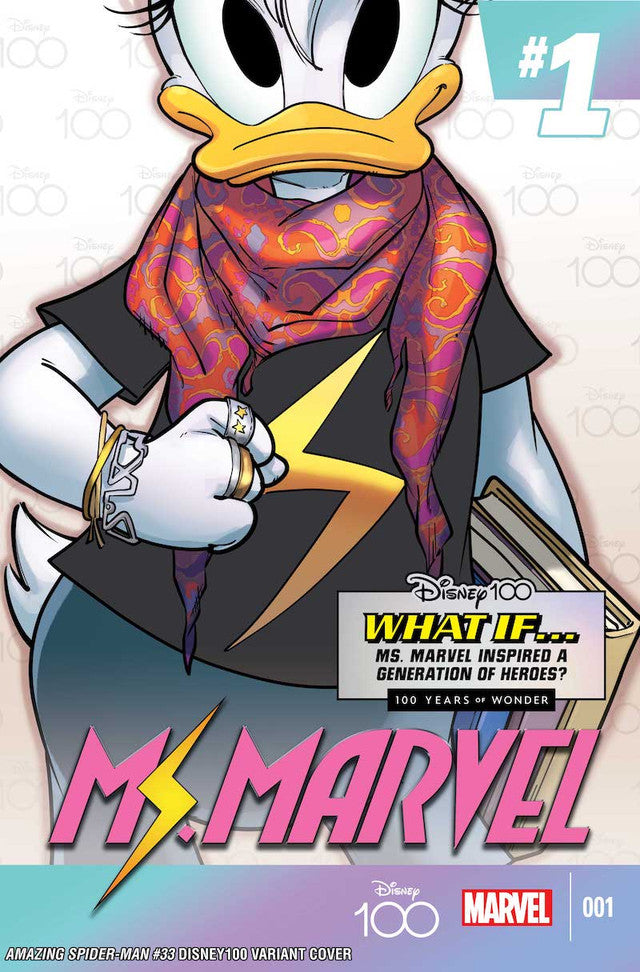Amazing Spider-Man #33 Disney 100 Giada Perissinotto Ms Marvel 1 Homage Variant (09/06/2023) Marvel