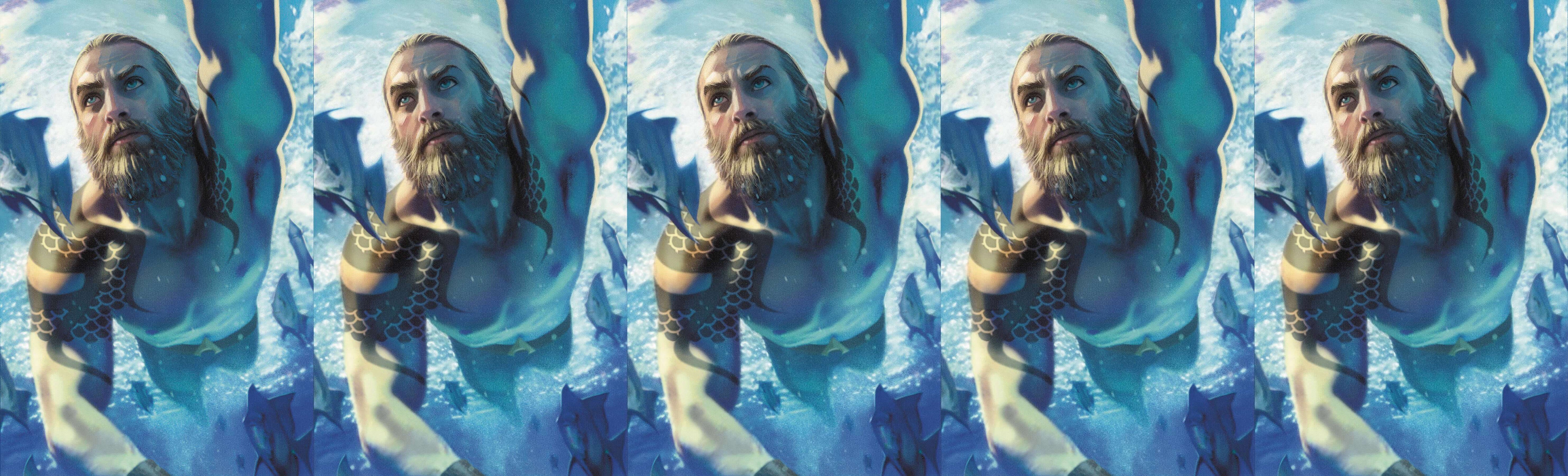 AQUAMAN #51 B Joshua Middleton CARD STOCK Variant Year Of The Villain DARK GIFTS (08/21/2019) DC