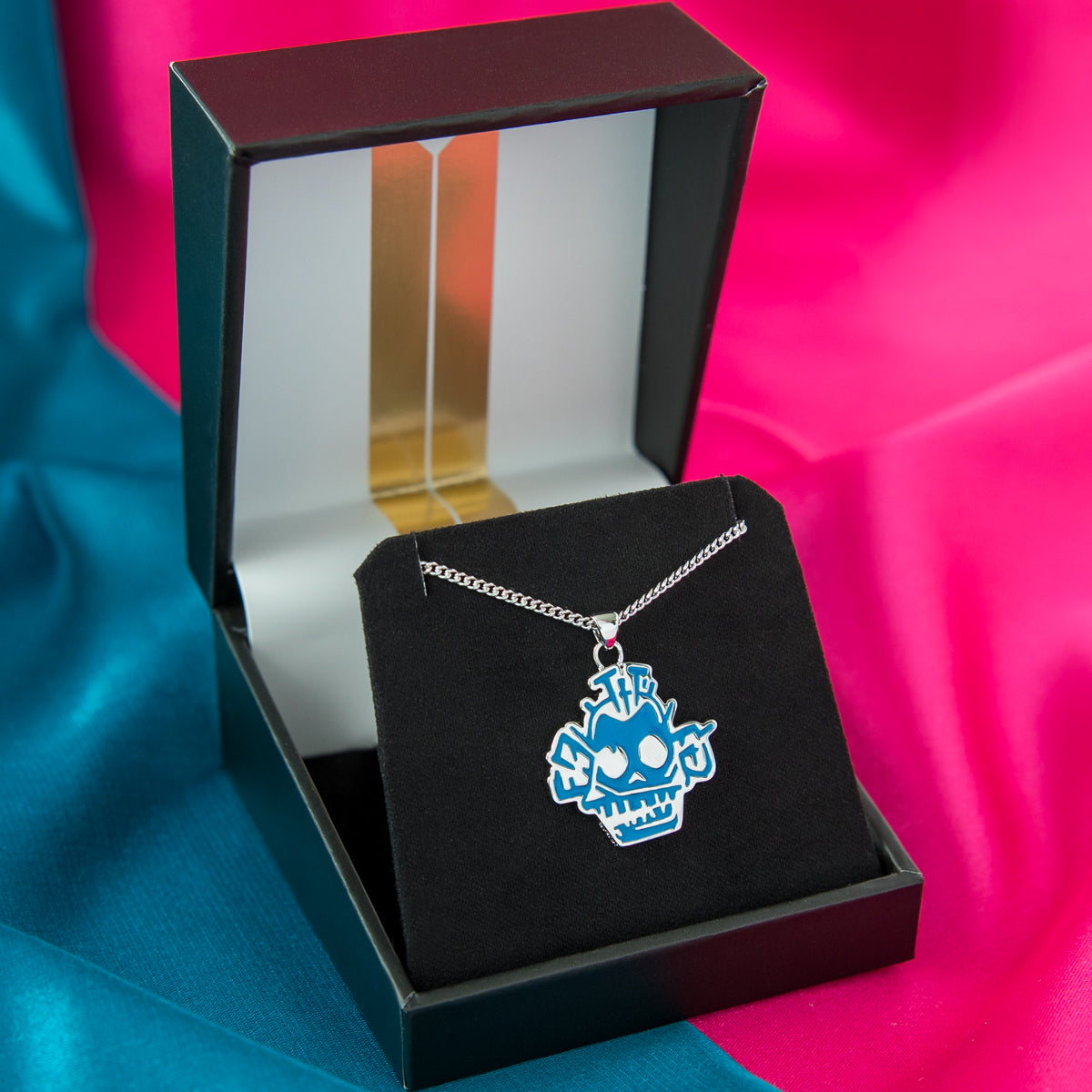 League of Legends X RockLove ARCANE Jinx Blue Monkey Necklace
