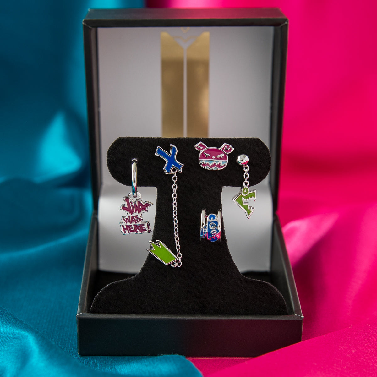 League of Legends X RockLove ARCANE Jinx Graffiti Earrings Set