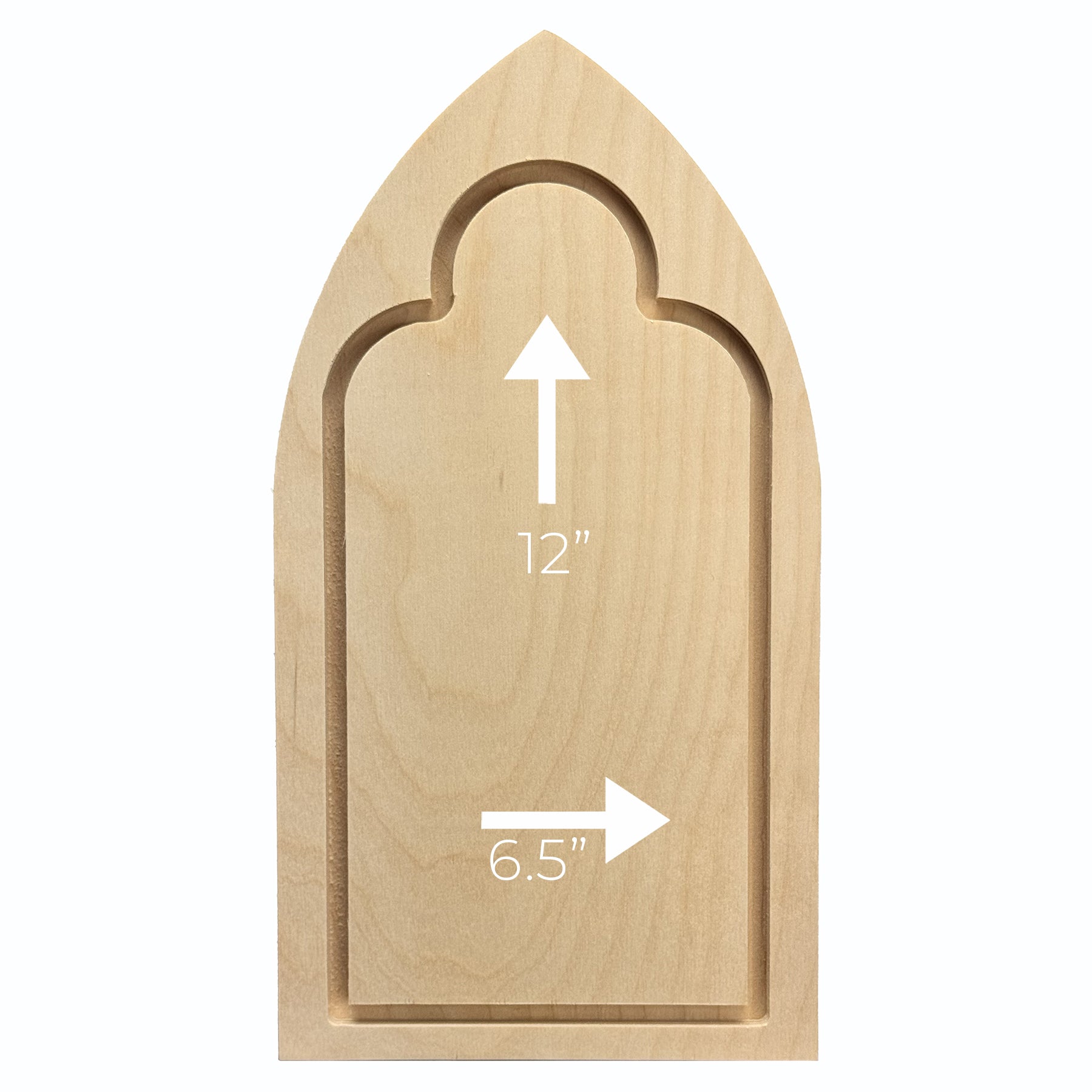 Trekell Gothic Arch Floater Panel - Wooden Painting Canvas + Frame