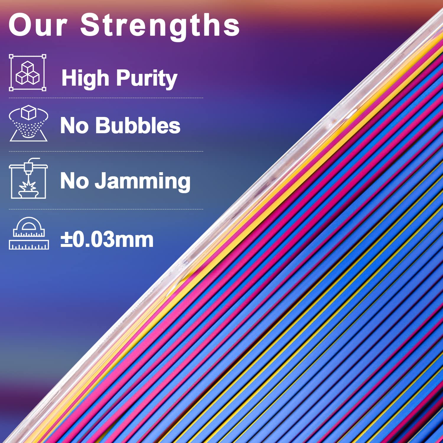 PLA Silk Triple Color Variety Pack (4x200g) - 1.75MM