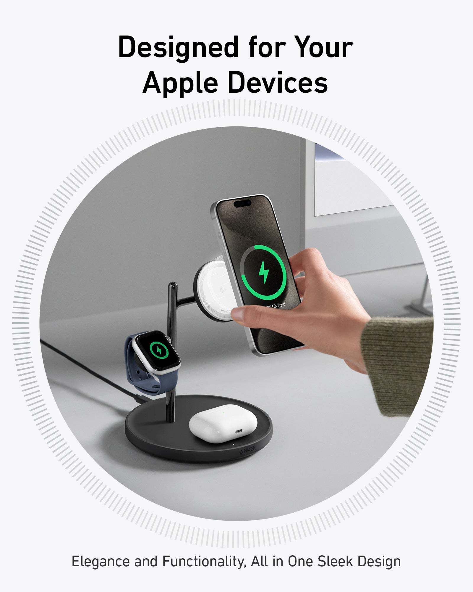 Anker MagGo Wireless Charging Station (3-in-1 Stand)