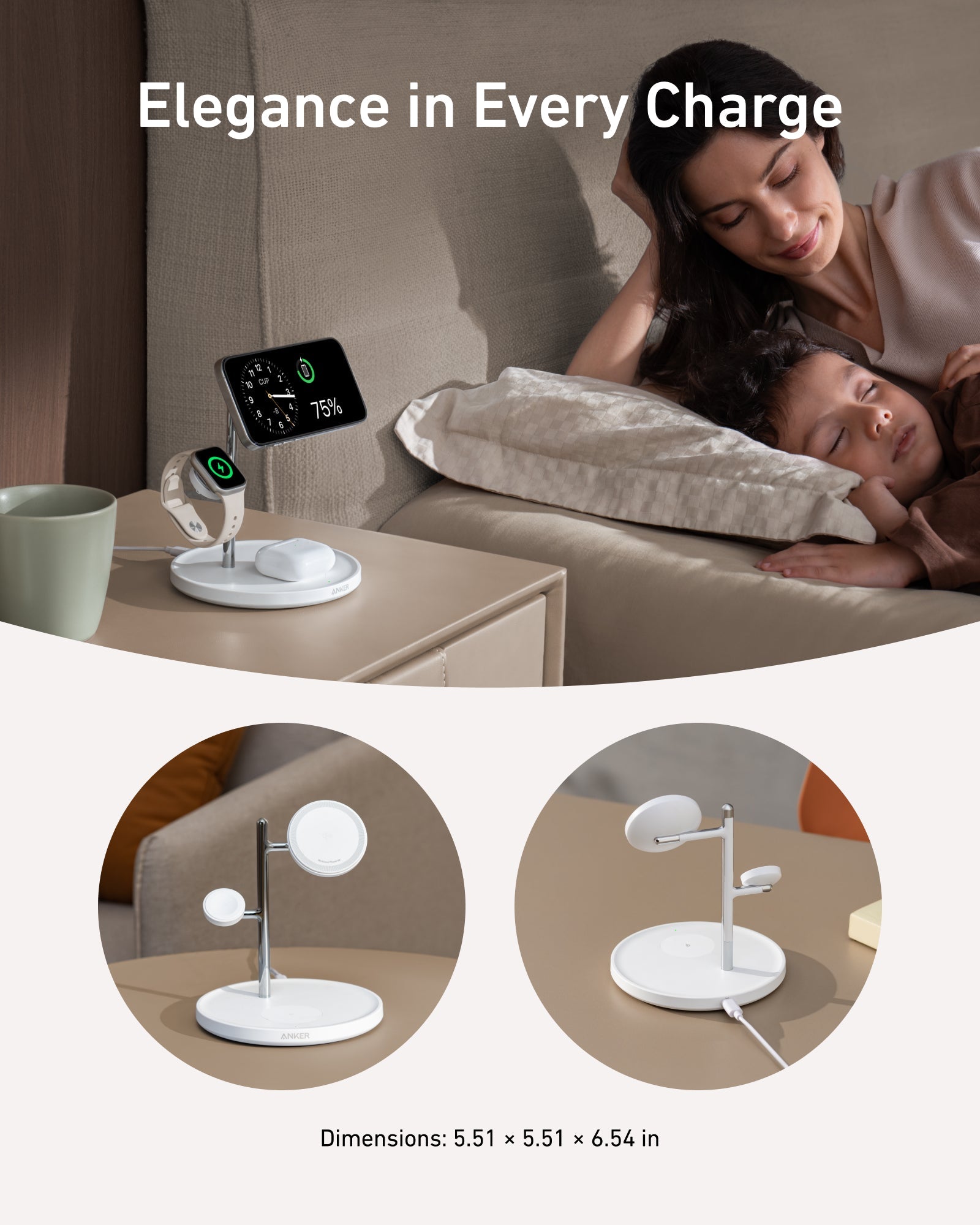 Anker MagGo Wireless Charging Station (3-in-1 Stand)