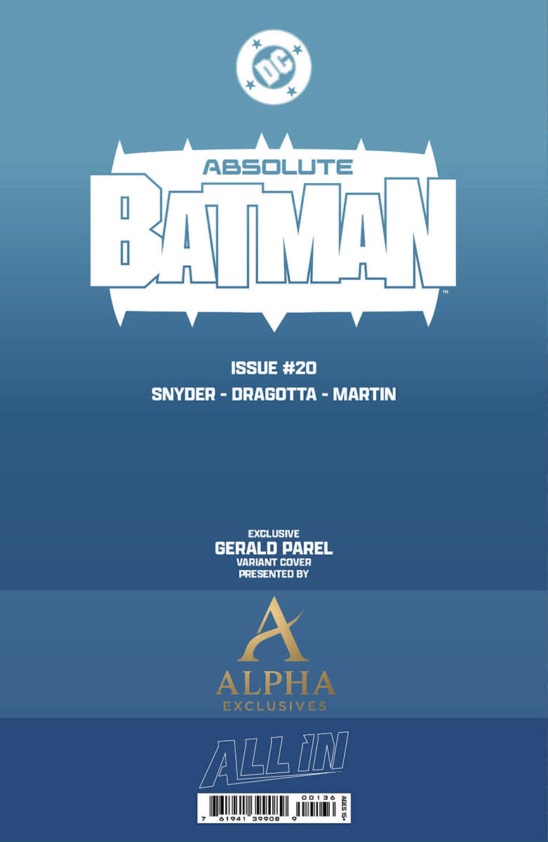 ABSOLUTE BATMAN #20 GERALD PAREL EXCLUSIVE VAR (06/03/2026)