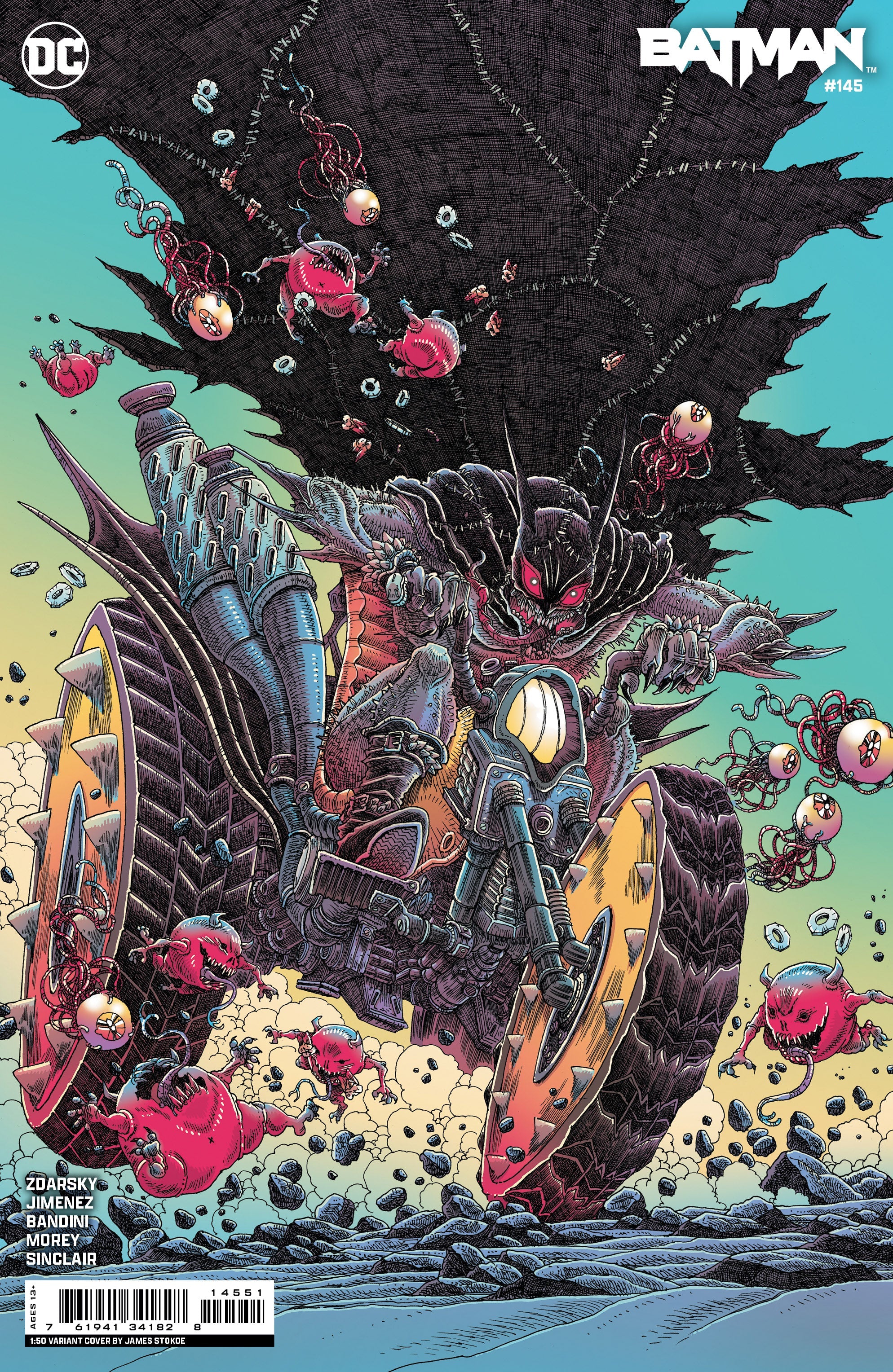 Batman #145 E 1:50 James Stokoe Card Stock Variant (03/05/2024) Dc
