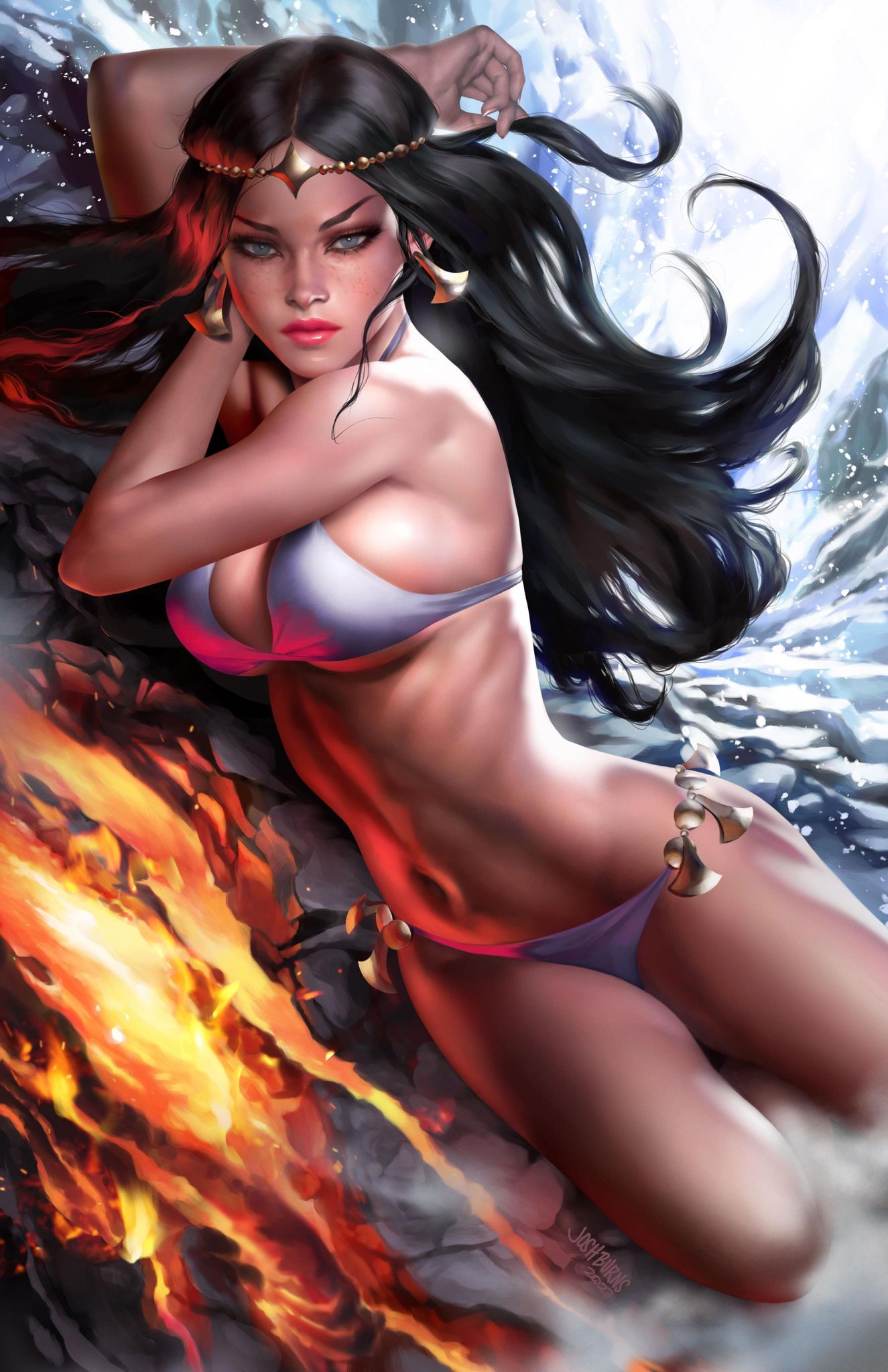 Fire And Ice #1 Josh Burns (616) Exclusive Virgin Var (08/16/2023)