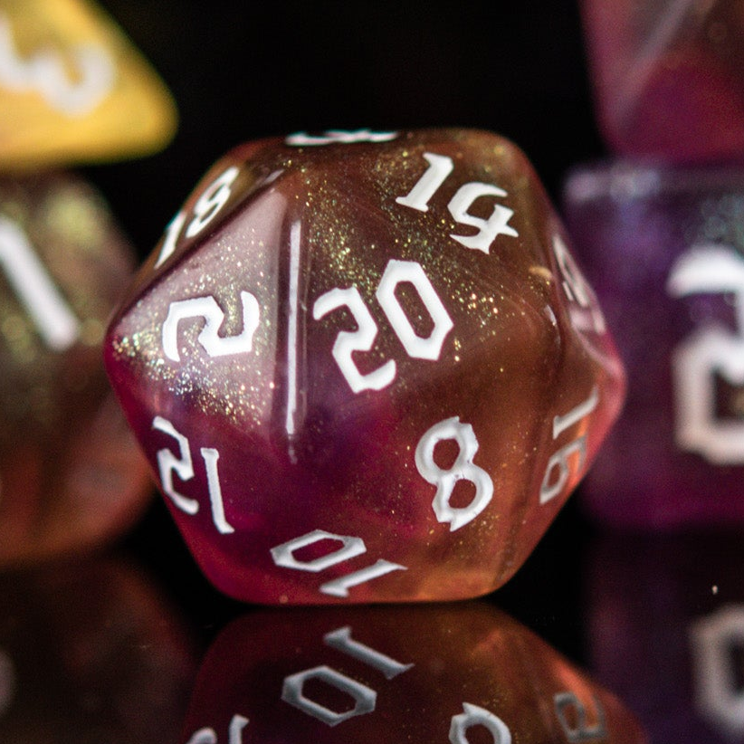 Barbarian Class Acrylic Dice Set