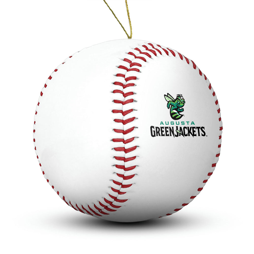 Augusta Greenjackets Baseball Ornament - Authentic Series