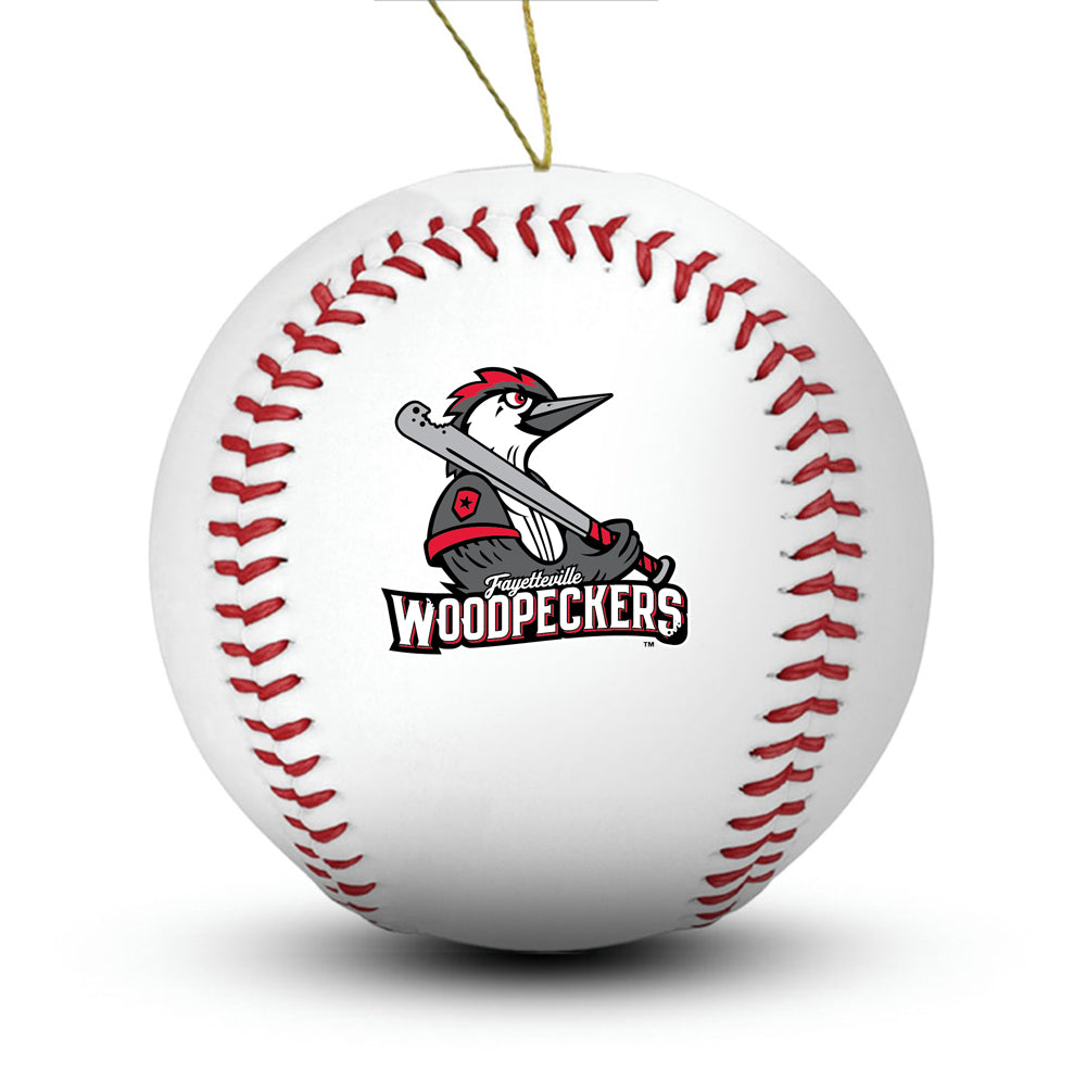 Fayetteville Woodpeckers Baseball Ornament - Authentic Series