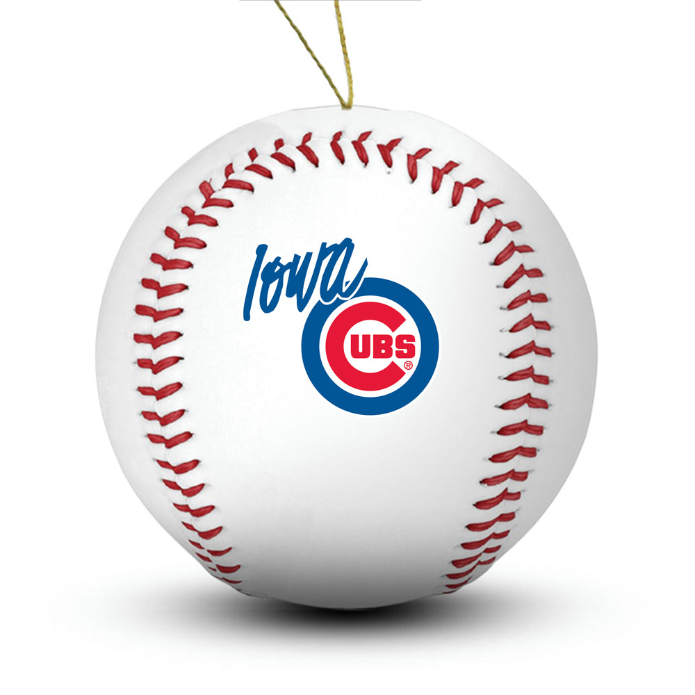 Iowa Cubs Baseball Ornament - Authentic Series