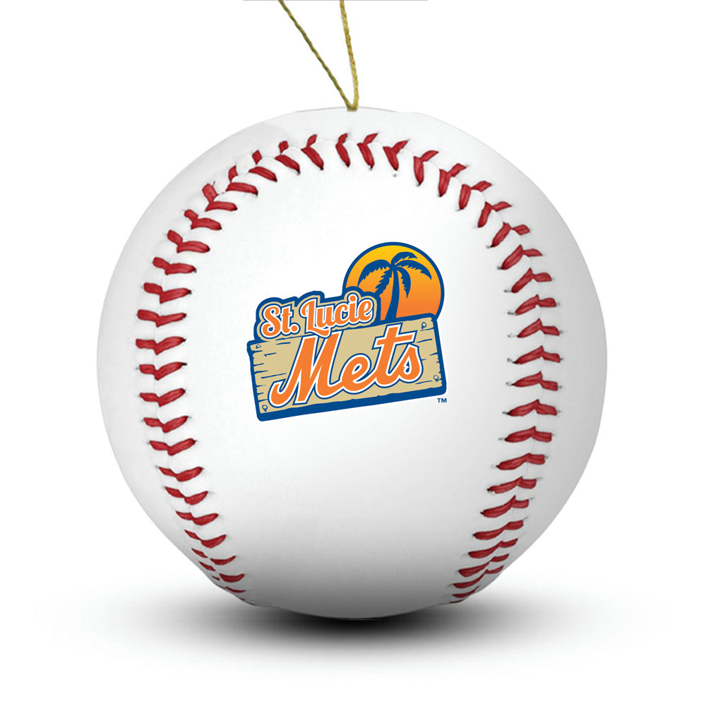St Lucie Mets Baseball Ornament - Authentic Series