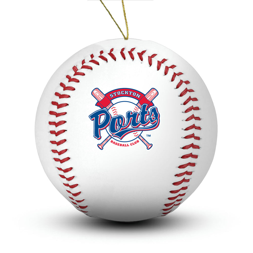 Stockton Ports Baseball Ornament - Authentic Series