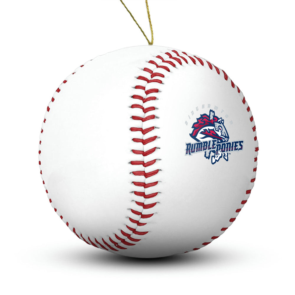 Binghamton Rumble Ponies Baseball Ornament - Authentic Series