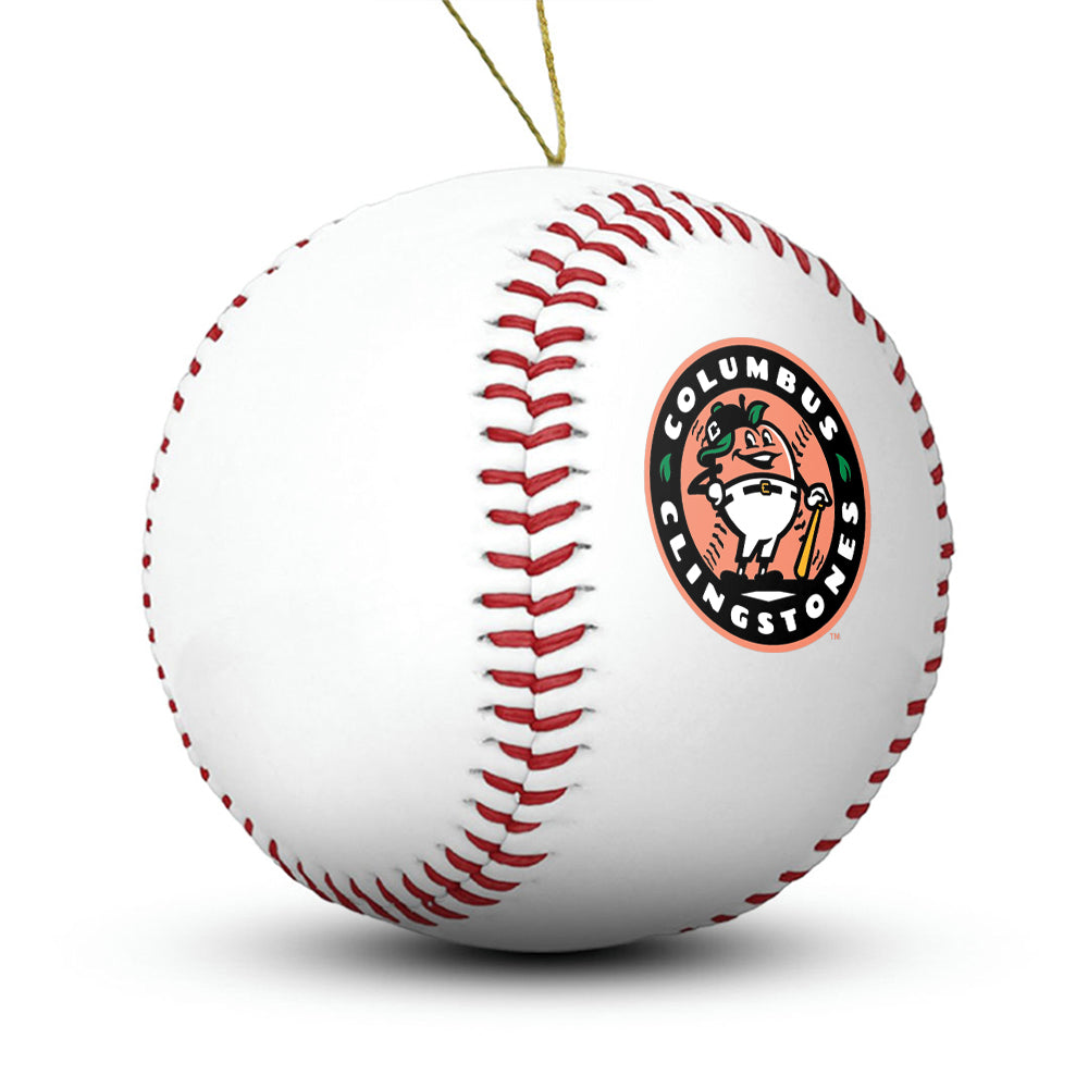 Columbus Clingstones Baseball Ornament - Authentic Series