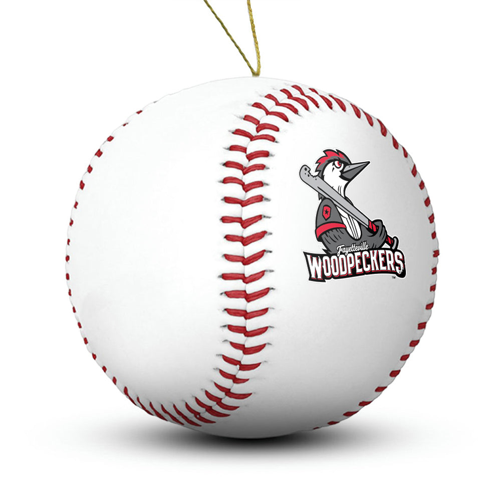 Fayetteville Woodpeckers Baseball Ornament - Authentic Series