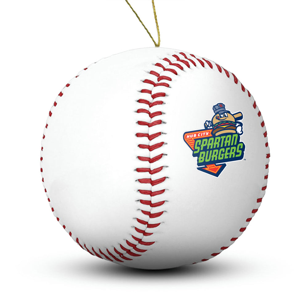 Hub City Spartanburgers Baseball Ornament - Authentic Series