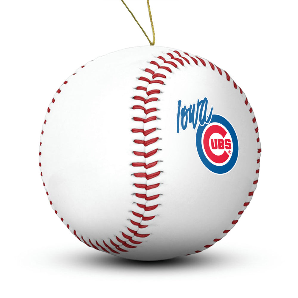 Iowa Cubs Baseball Ornament - Authentic Series