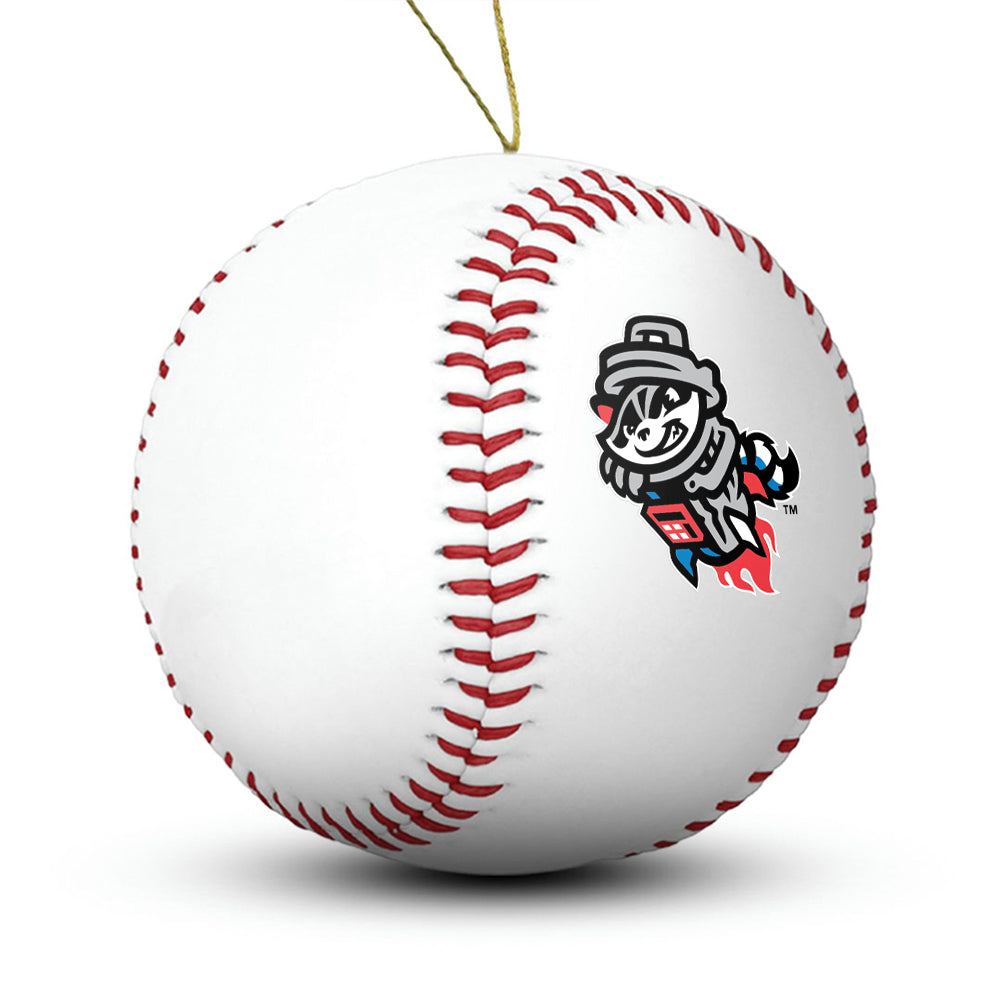 Rocket City Trash Pandas Baseball Ornament - Authentic Series