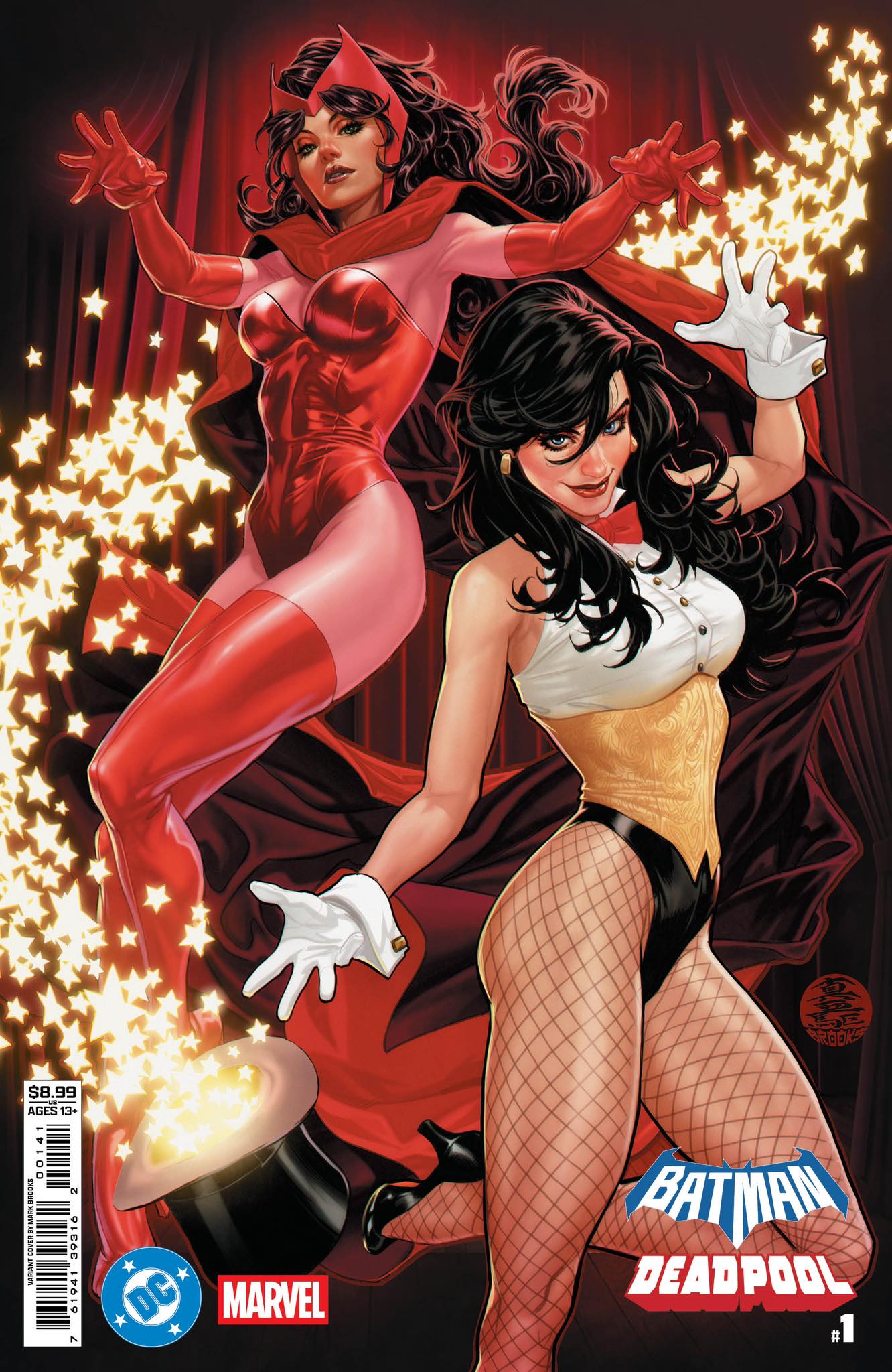Dc Marvel Batman Deadpool #1 (One Shot) D Mark Brooks Zatanna Scarlet Witch Variant (11/19/2025) Dc