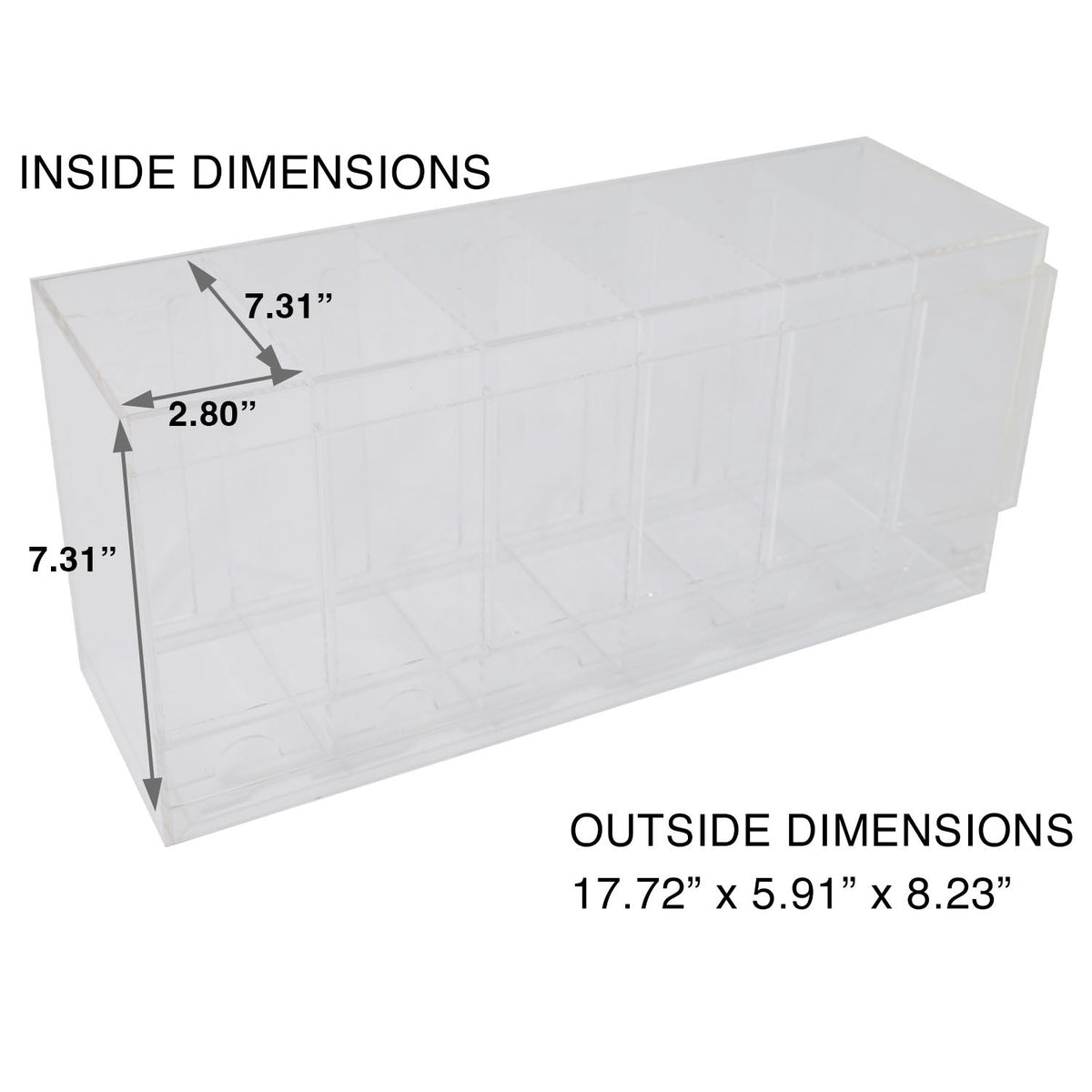Acrylic Booster Pack Dispenser Case