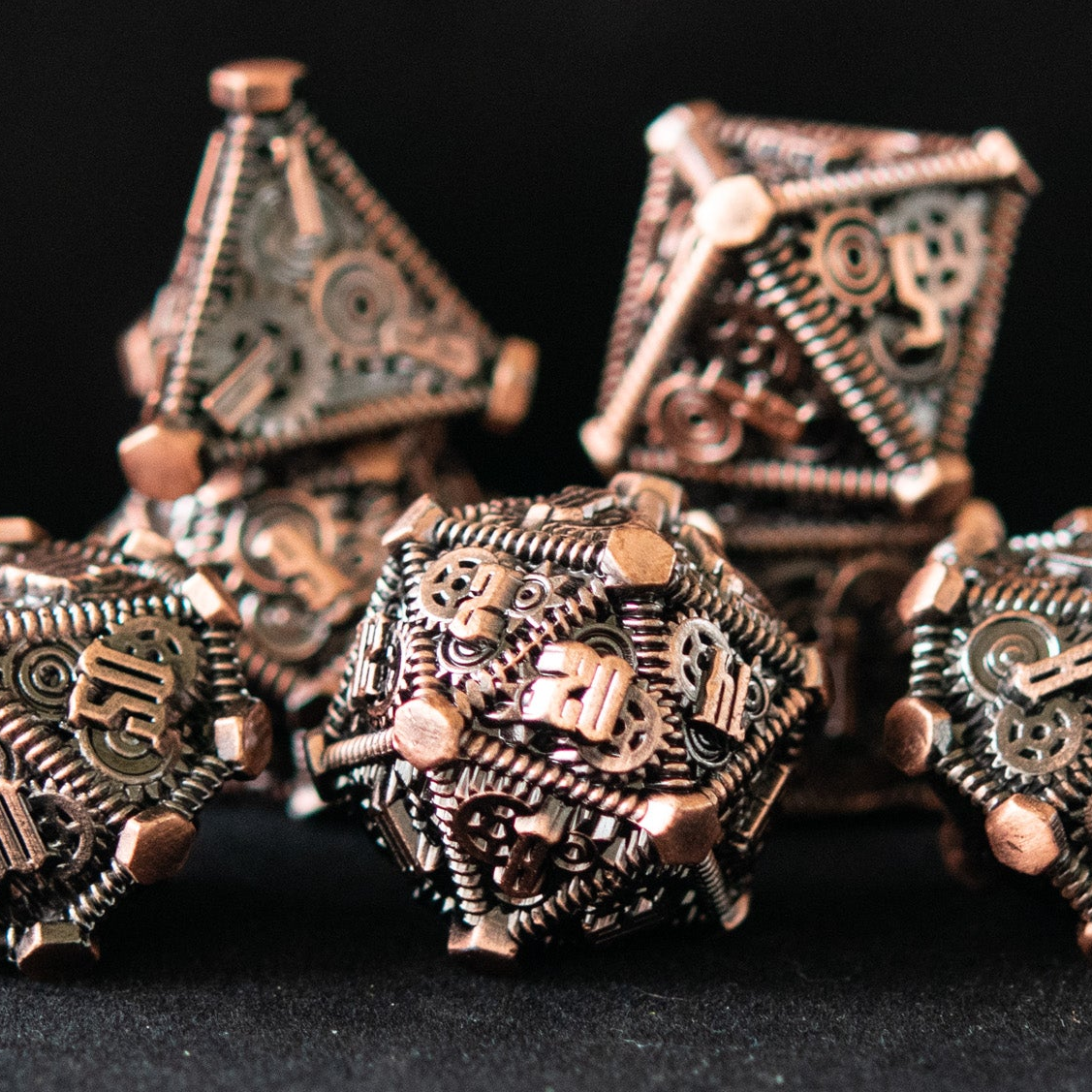 Bronze - Weird West Wasteland Metal Dice Set