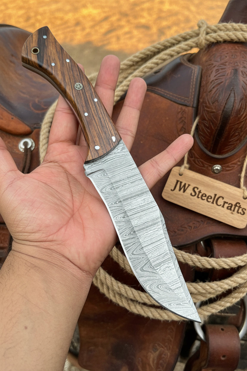 Professional Carving Knife 6 Inch Blade Wooden Handle Tool
