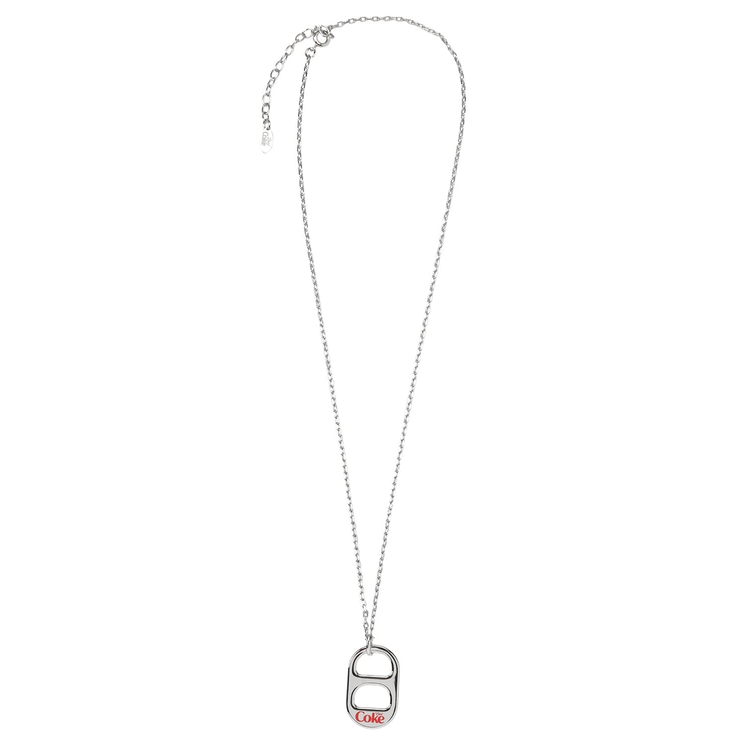 Diet Coke Tab Silver Necklace