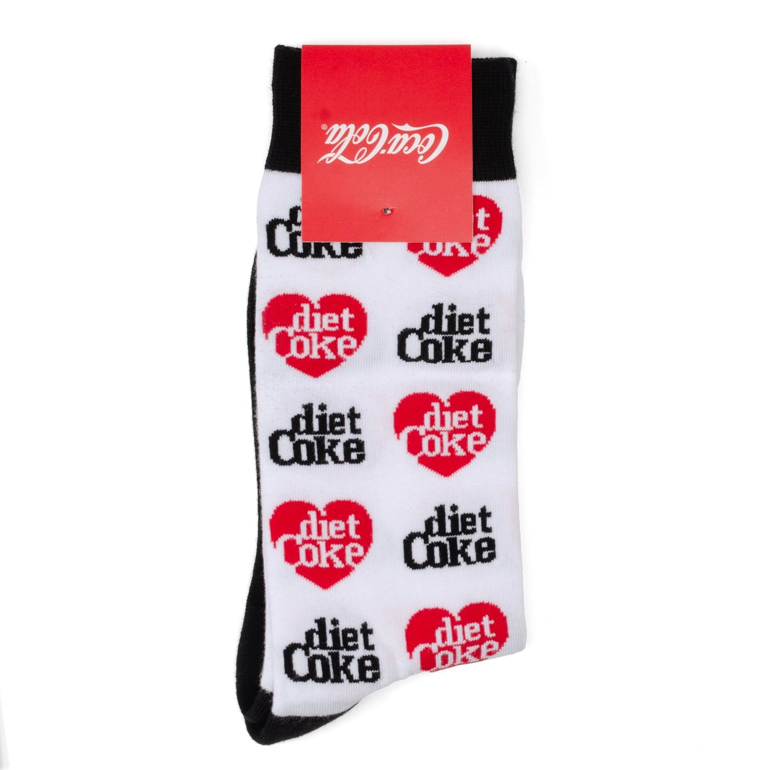 Diet Coke White Dress Socks