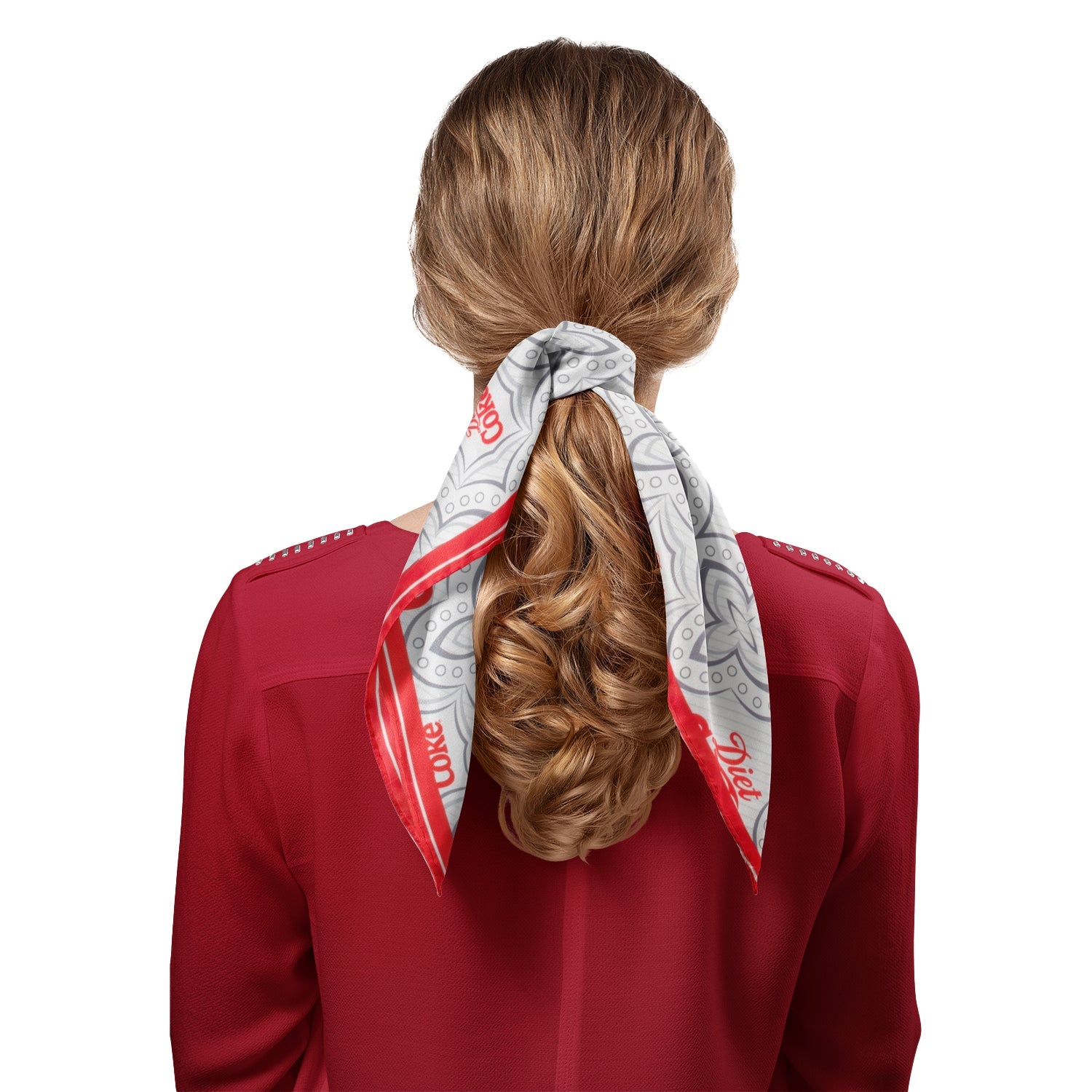 Diet Coke Satin Grey Scarf