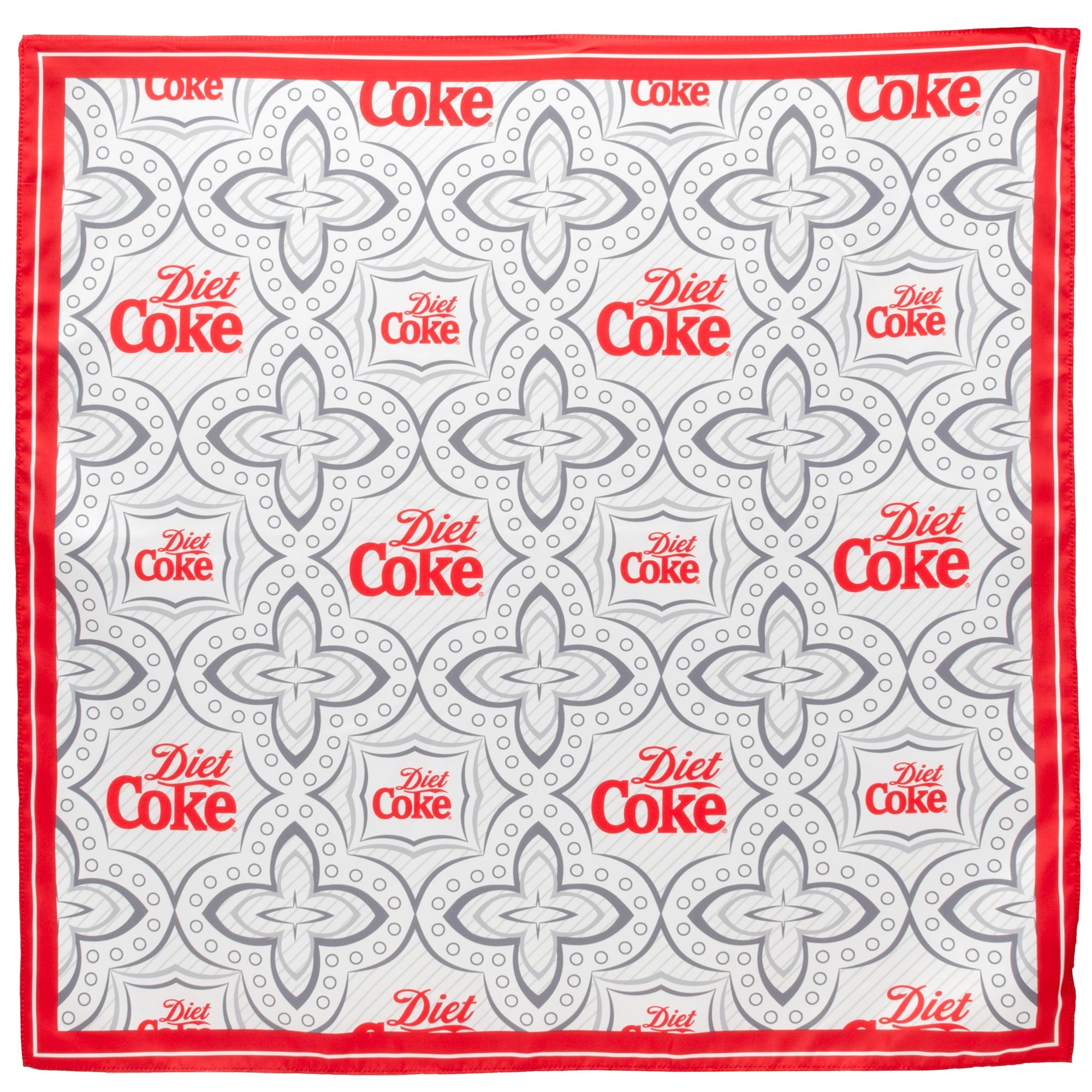Diet Coke Satin Grey Scarf