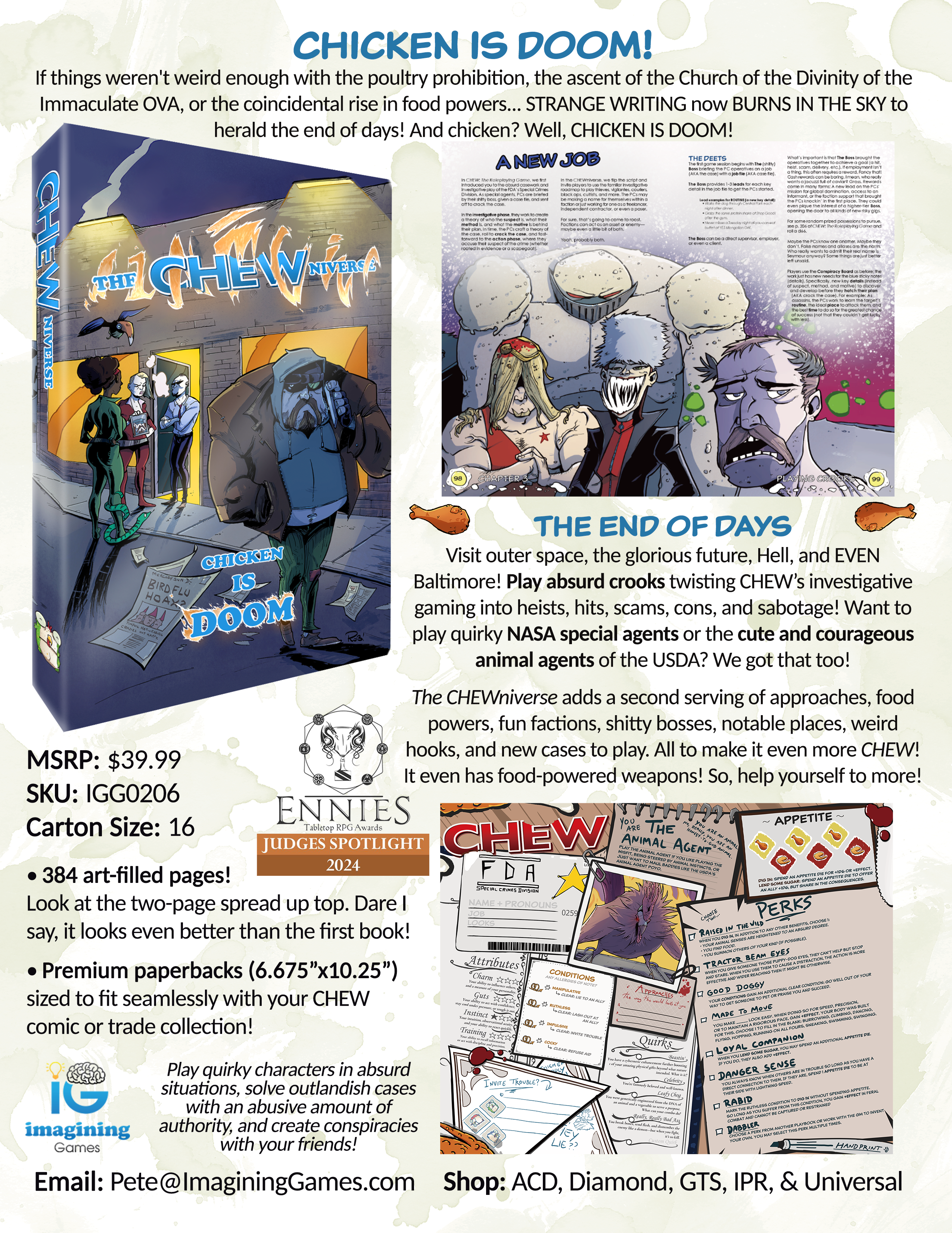 CHEWniverse (RPG Supplement + PDF)