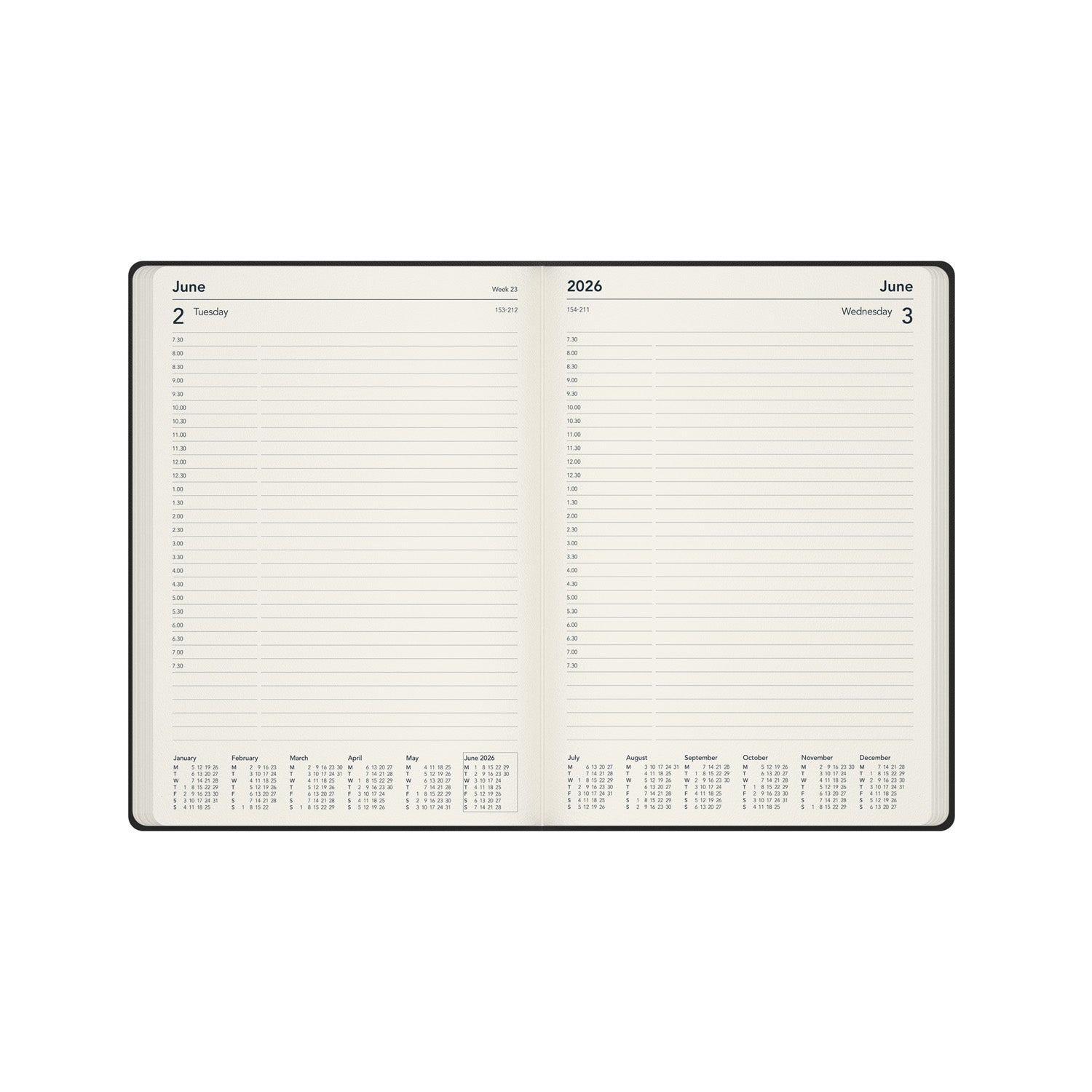 Legacy - A4  Day-To-Page Diary - 2026 Calendar Year Planner