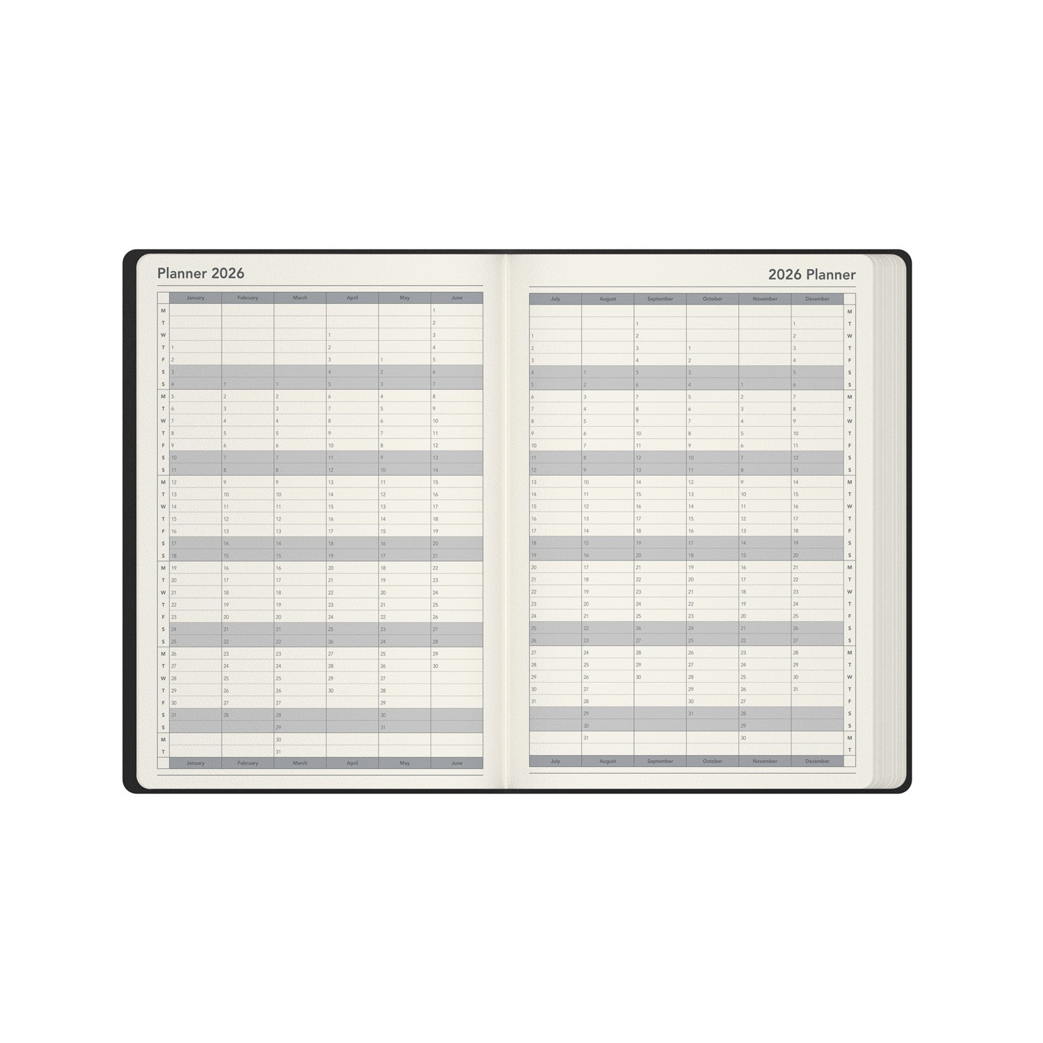 Legacy - A4  Day-To-Page Diary - 2026 Calendar Year Planner