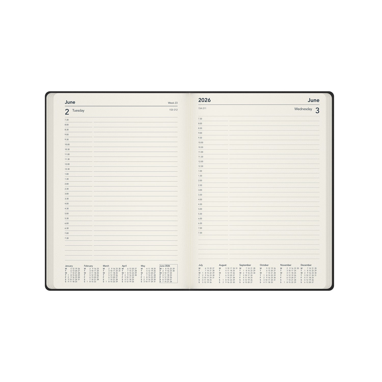 Legacy - 2026 Daily Planner - A5 Day-to-Page Diary with Appointments  (CL51-26)