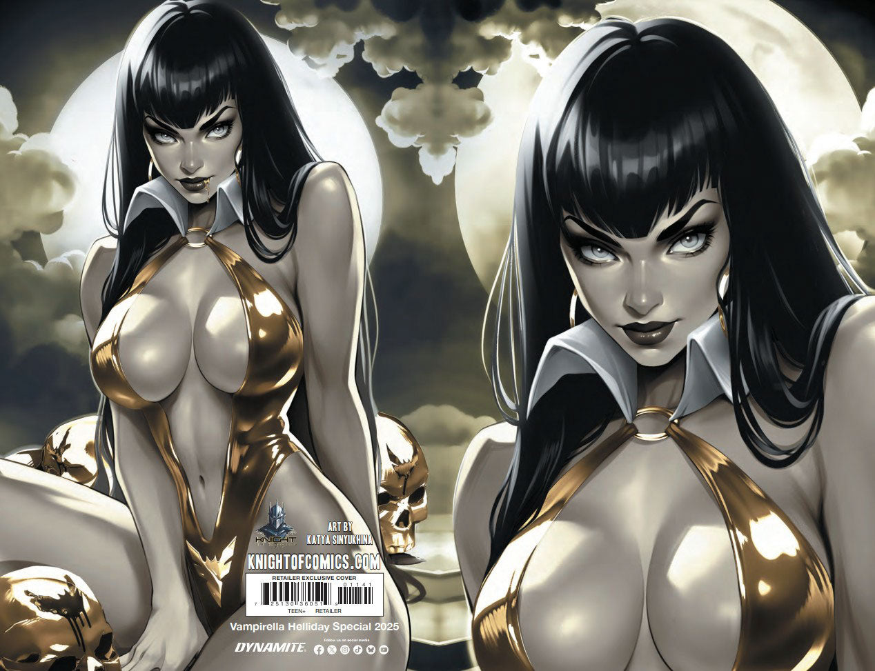 VAMPIRELLA HELLIDAY SPECIAL 2025 - KATYA SINYUKHINA WRAPAROUND COVER B FANEXPO NEW ORLEANS EXCLUSIVE - Preorder