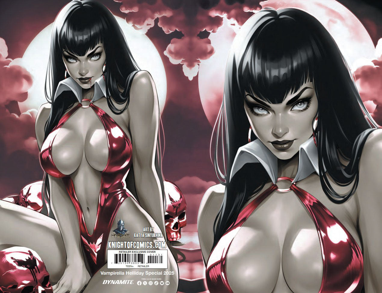 VAMPIRELLA HELLIDAY SPECIAL 2025 - KATYA SINYUKHINA WRAPAROUND COVER C FANEXPO NEW ORLEANS EXCLUSIVE - Preorder